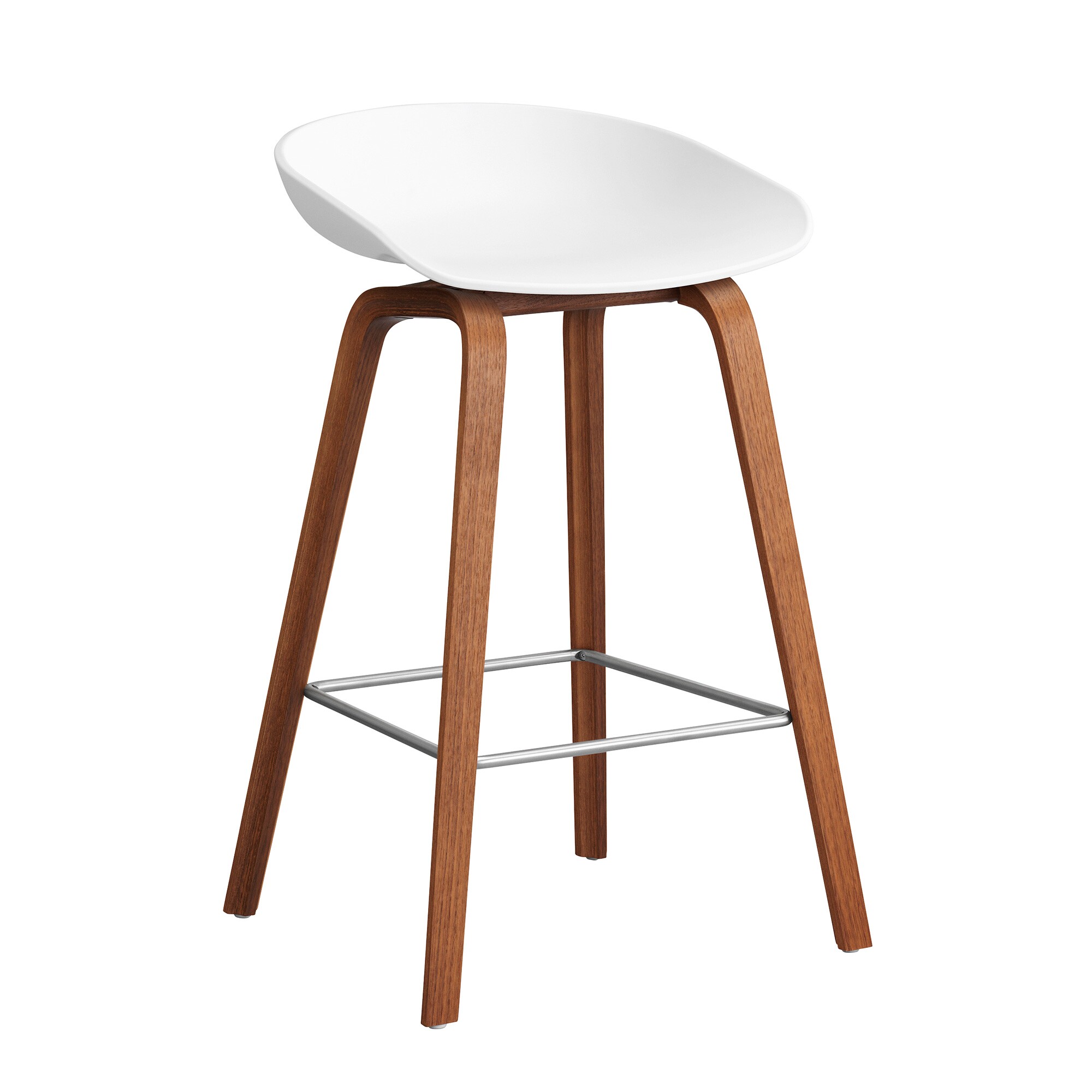 AAS 32 2.0 Bar Stool Low Lacquered Walnut