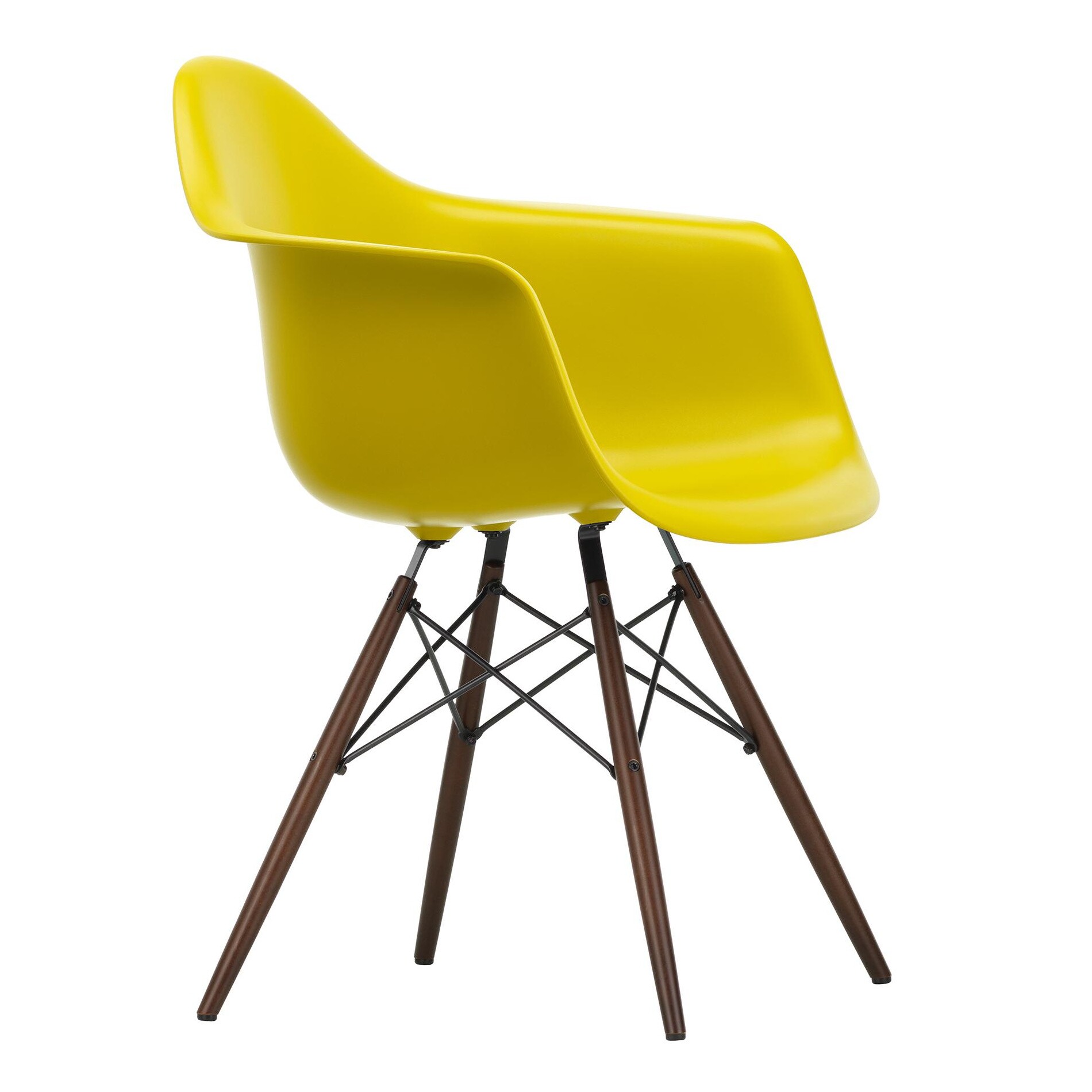 Eames Plastic Armchair DAW RE Dark Maple Base