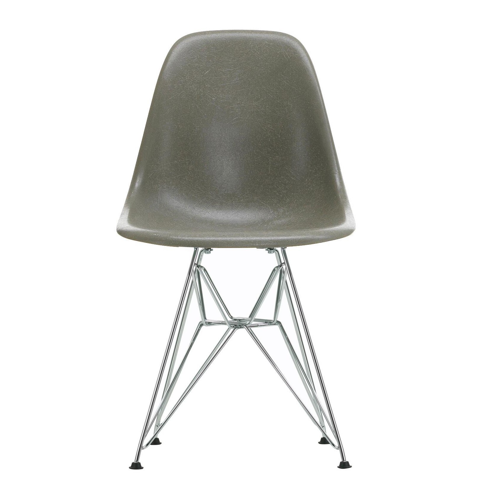 Eames Fiberglass Side Chair DSR Chromed Base