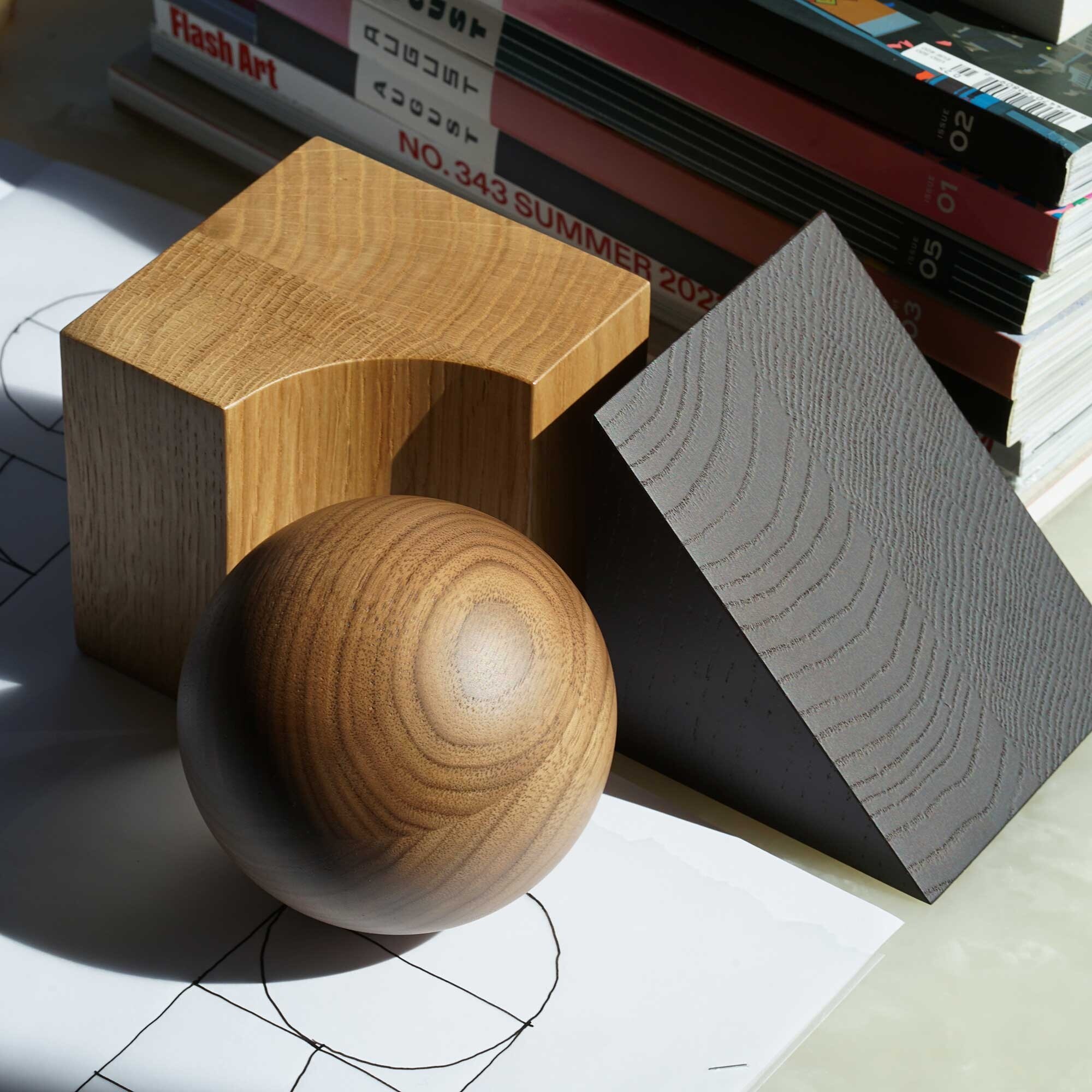 August Wooden Elements Set of 3