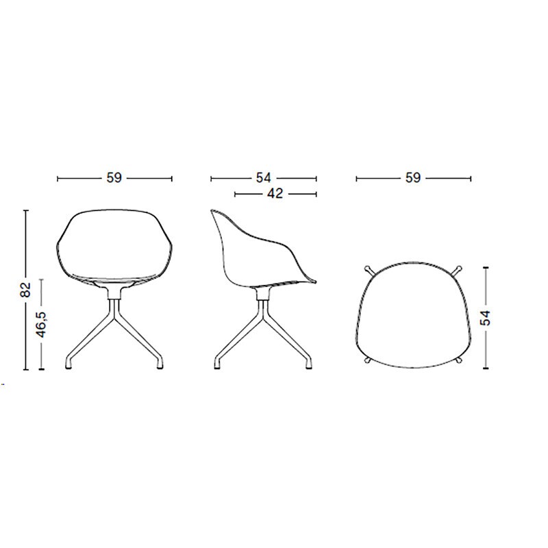 About a Chair AAC 220 2.0 Swivel Chair Polished Base