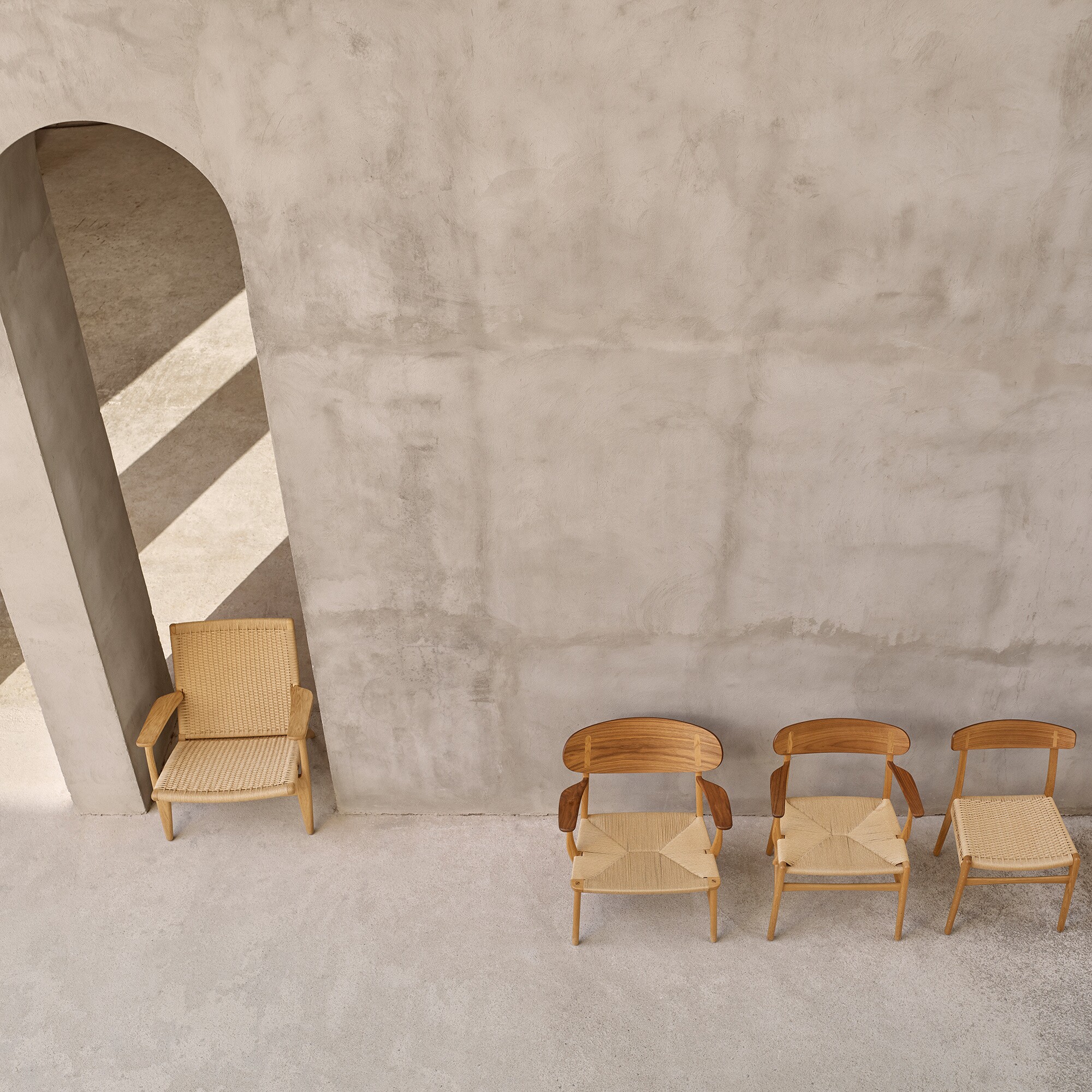 CH25 Easy Chair Frame Oak