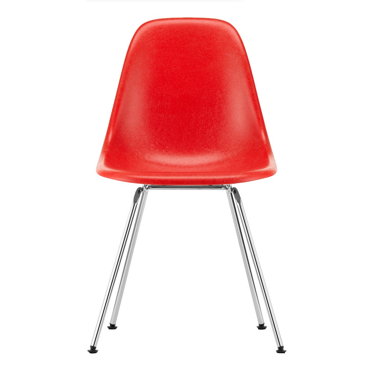 Eames Fiberglass Side Chair DSX Chromed Base