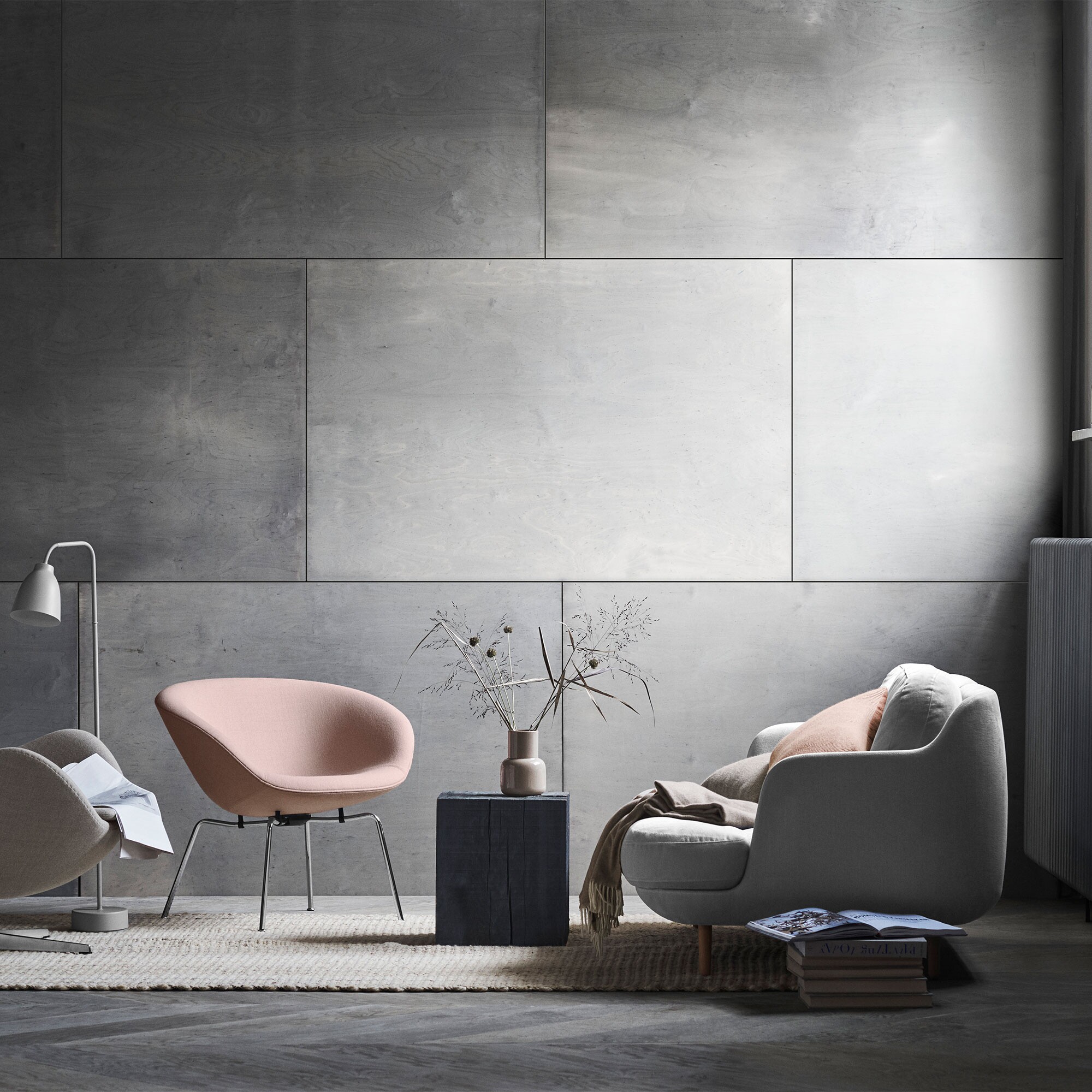 Lune™ JH200 2-Seater Sofa Oak Feet