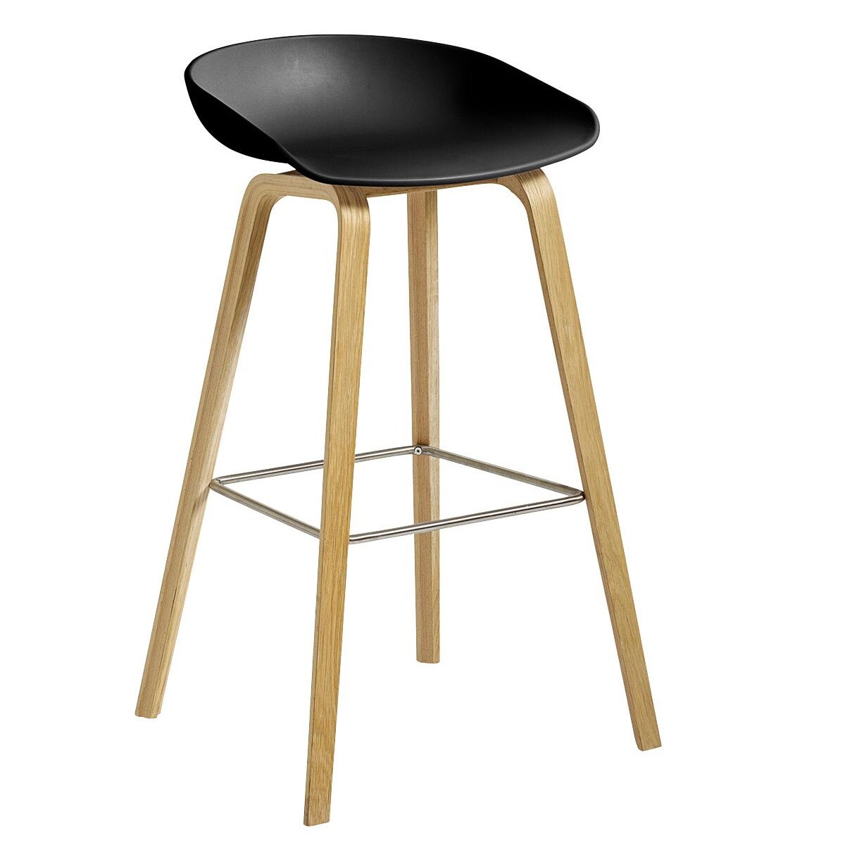 About A Stool AAS 32 2.0 Bar Stool High Lacquered Oak