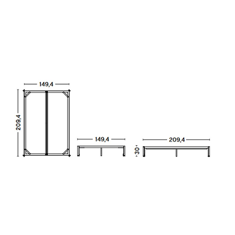 Connect Bed Frame 140x200cm