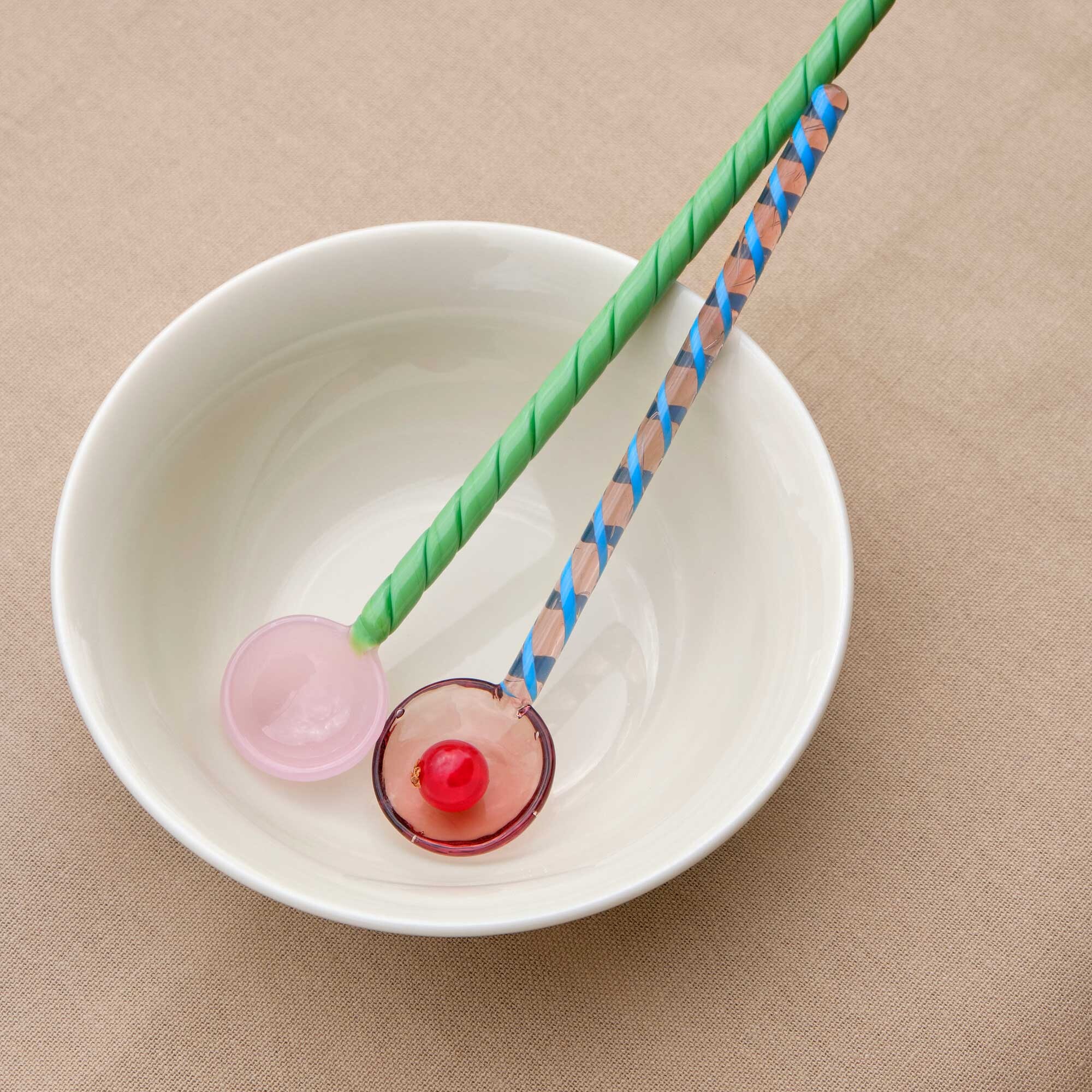 Glass Spoon Set of 2