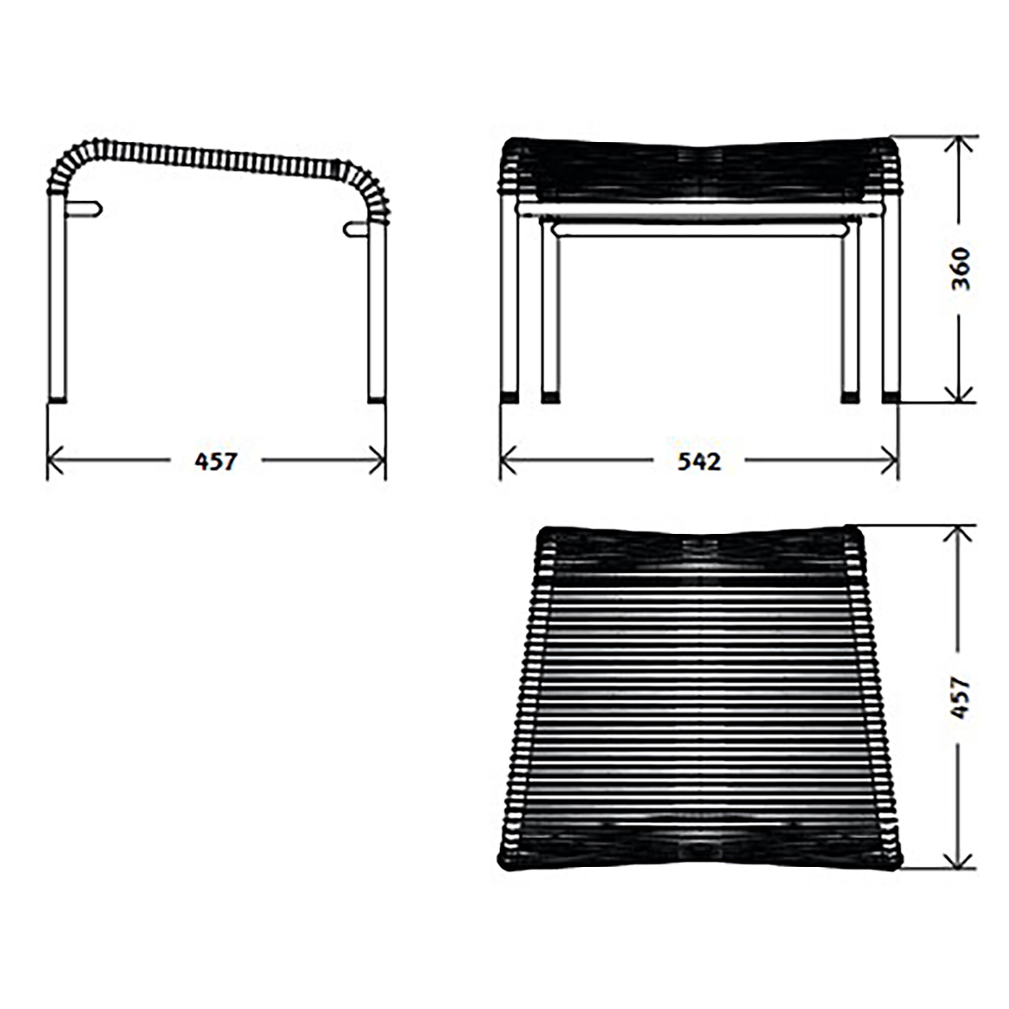 Altorfer Model 1138 Lounge Outdoor Stool