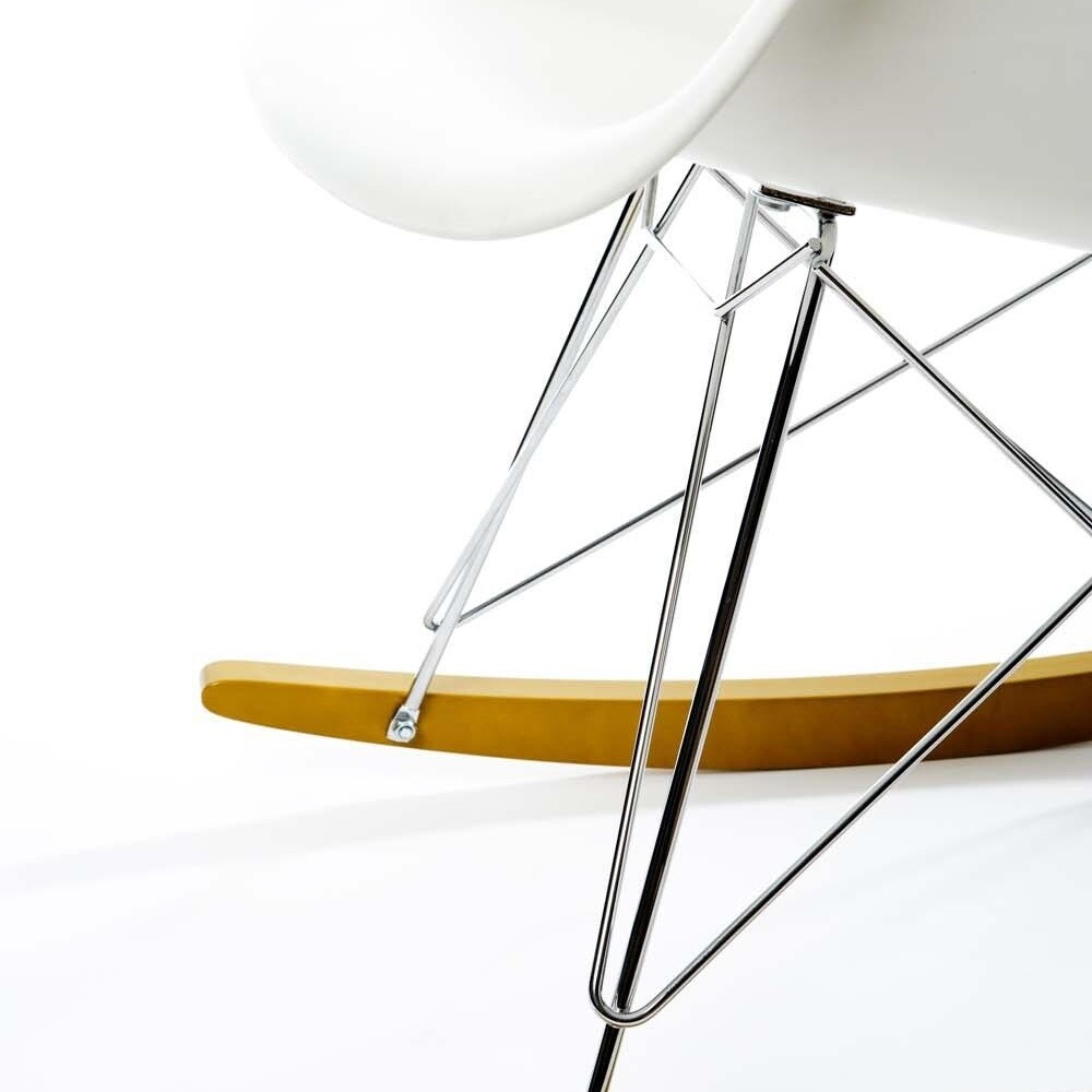 Eames Plastic Armchair RAR Rocking Chair Chromed