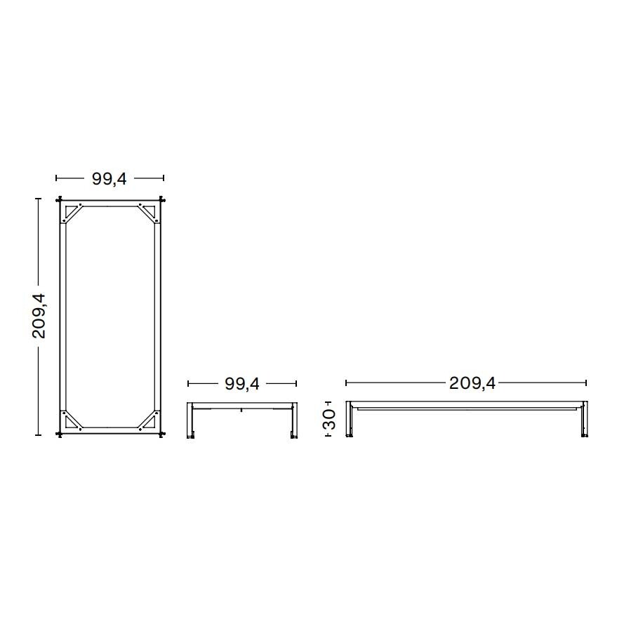 Connect Bed Frame 90x200cm