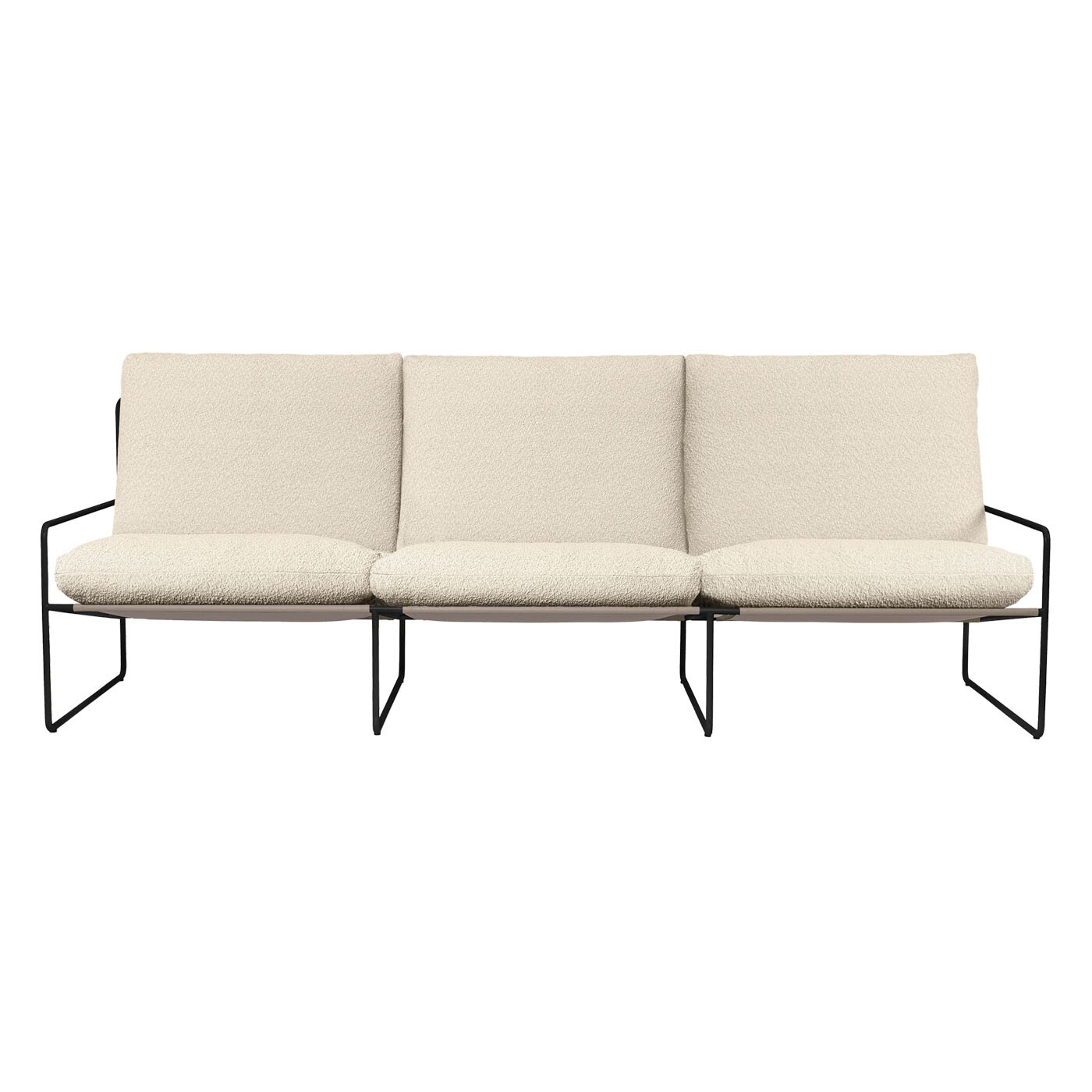 Desert Outdoor Sofa 3 Seater Fabric Bouclé