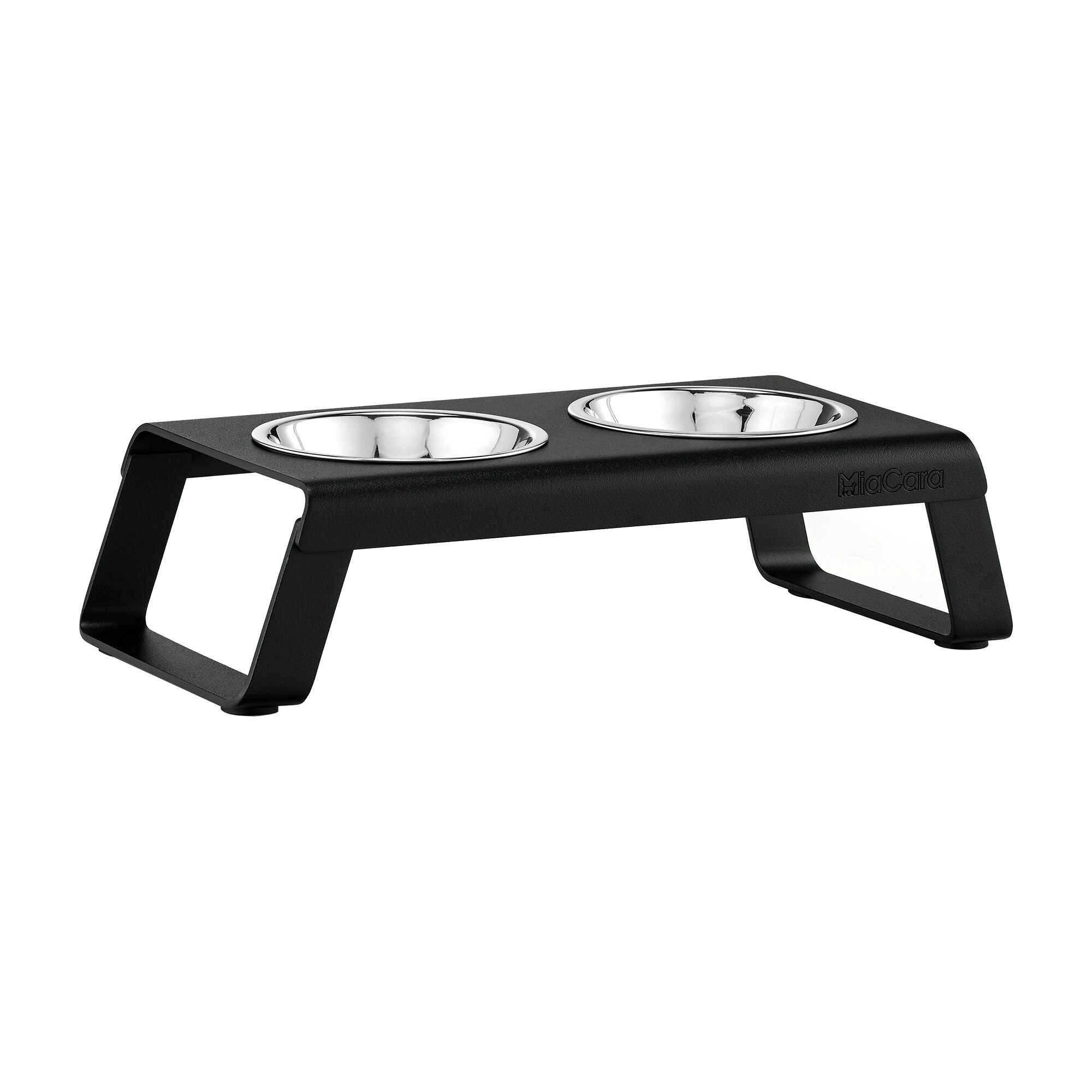 Desco Cat Bowl Stand S Aluminium