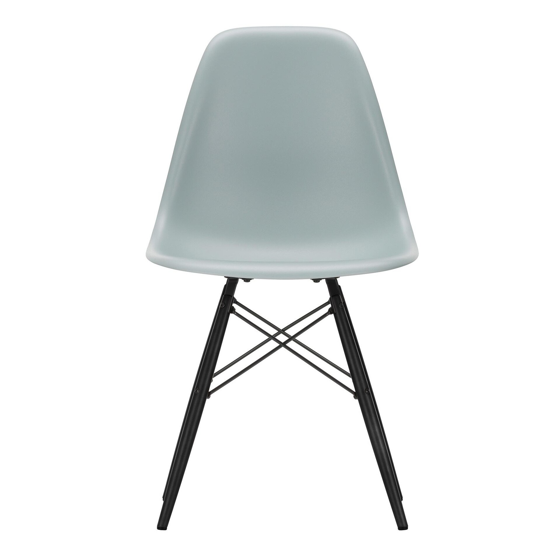 Eames Plastic Side Chair DSW RE Black Maple Base