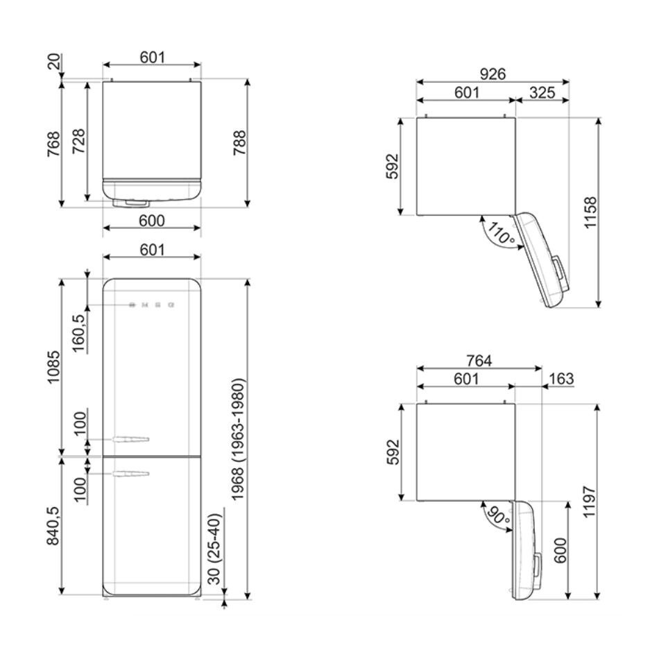 FAB32 Refrigerator / Freezer