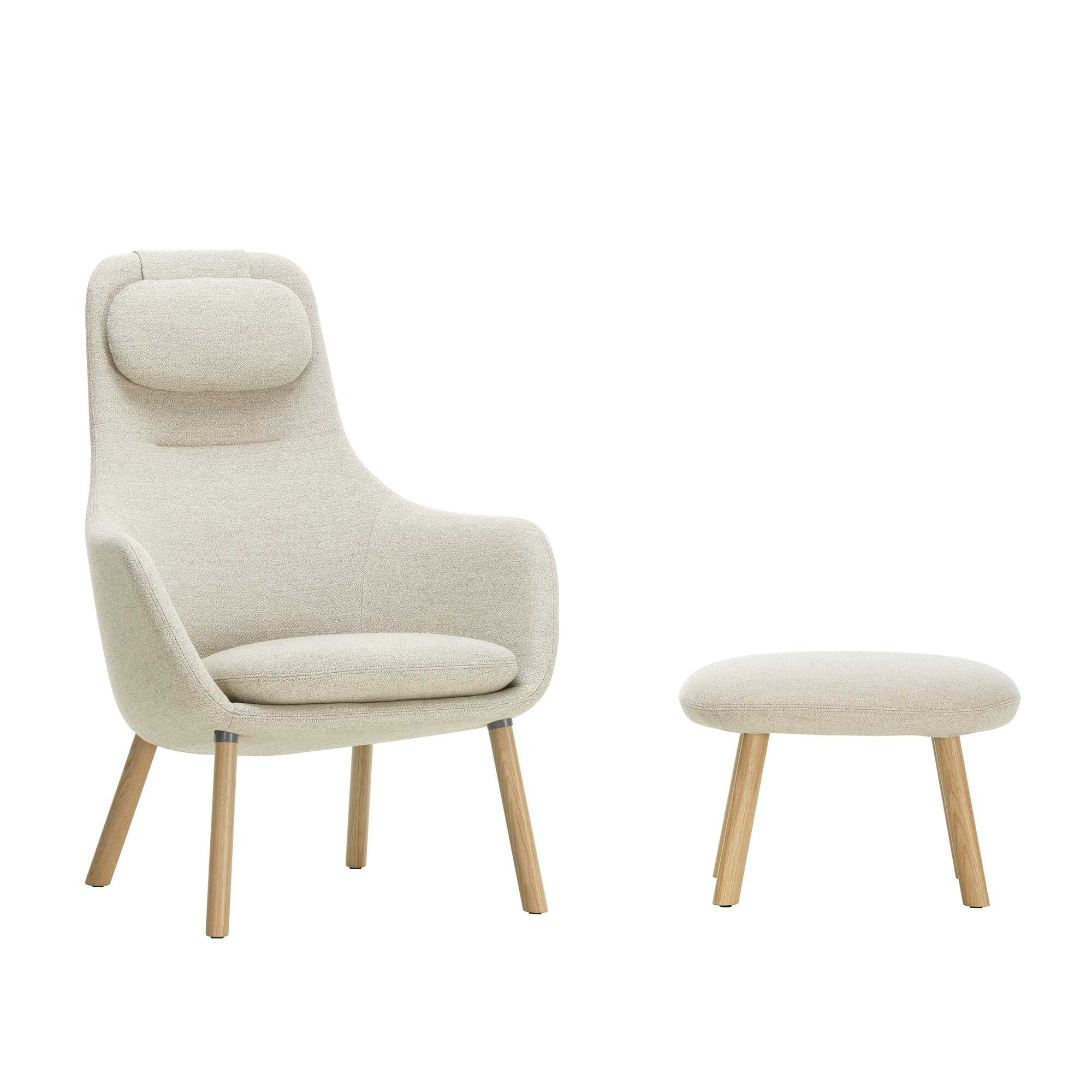 HAL Lounge Lounge Chair & Ottoman Fabric