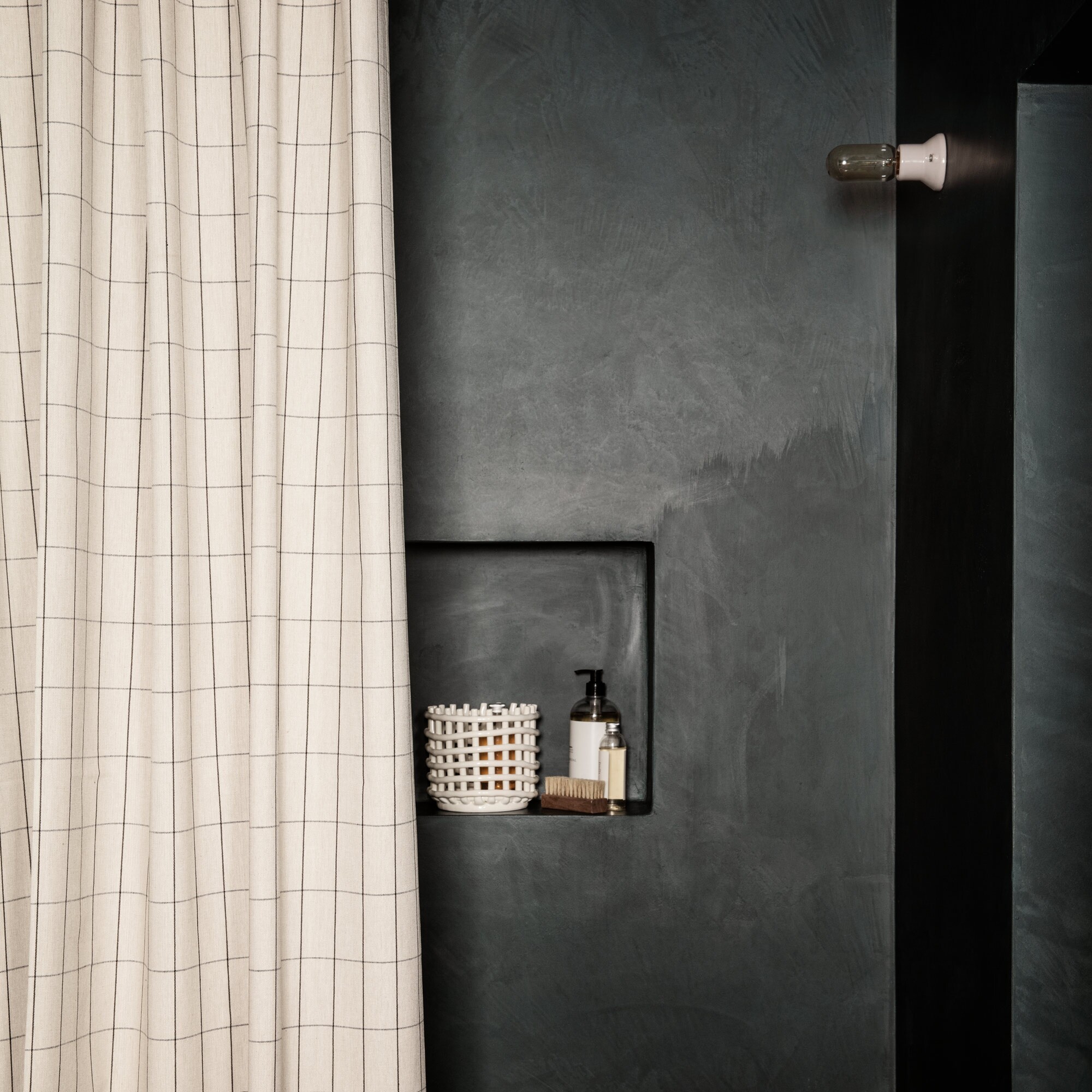 Chambray Shower Curtain