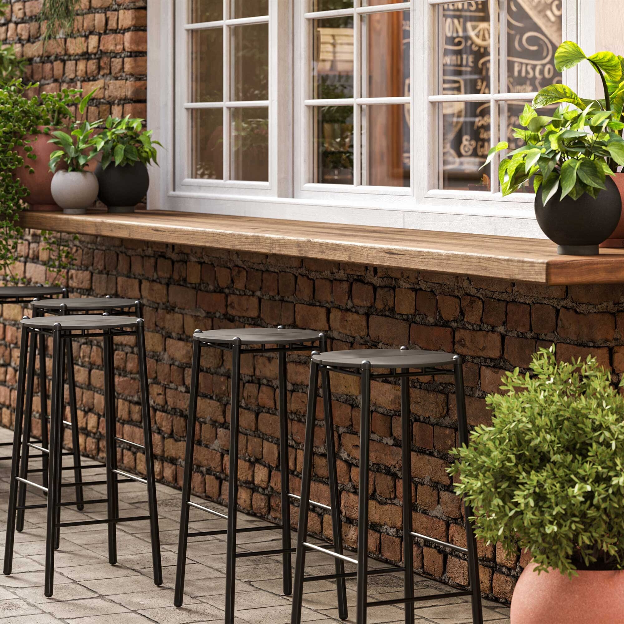 Novo Outdoor Bar Stool H 75cm