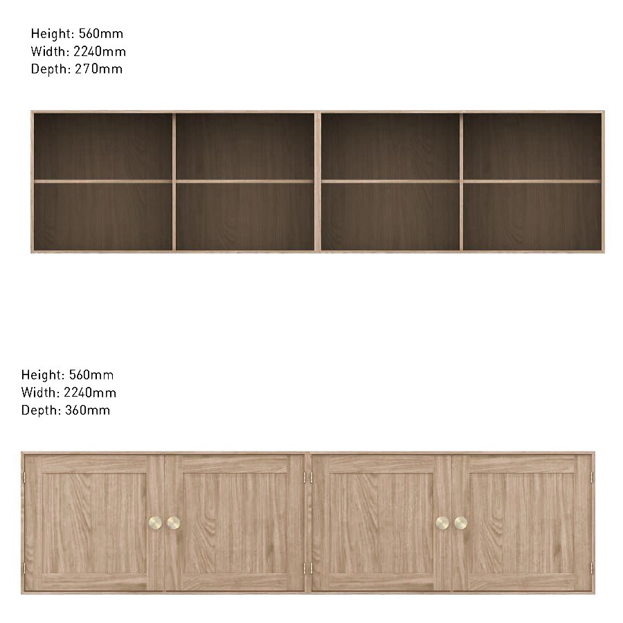 FK63 Wall Cabinet 224x36x112cm