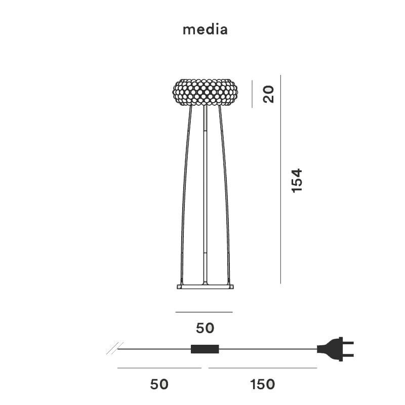 Caboche Media Floor Lamp