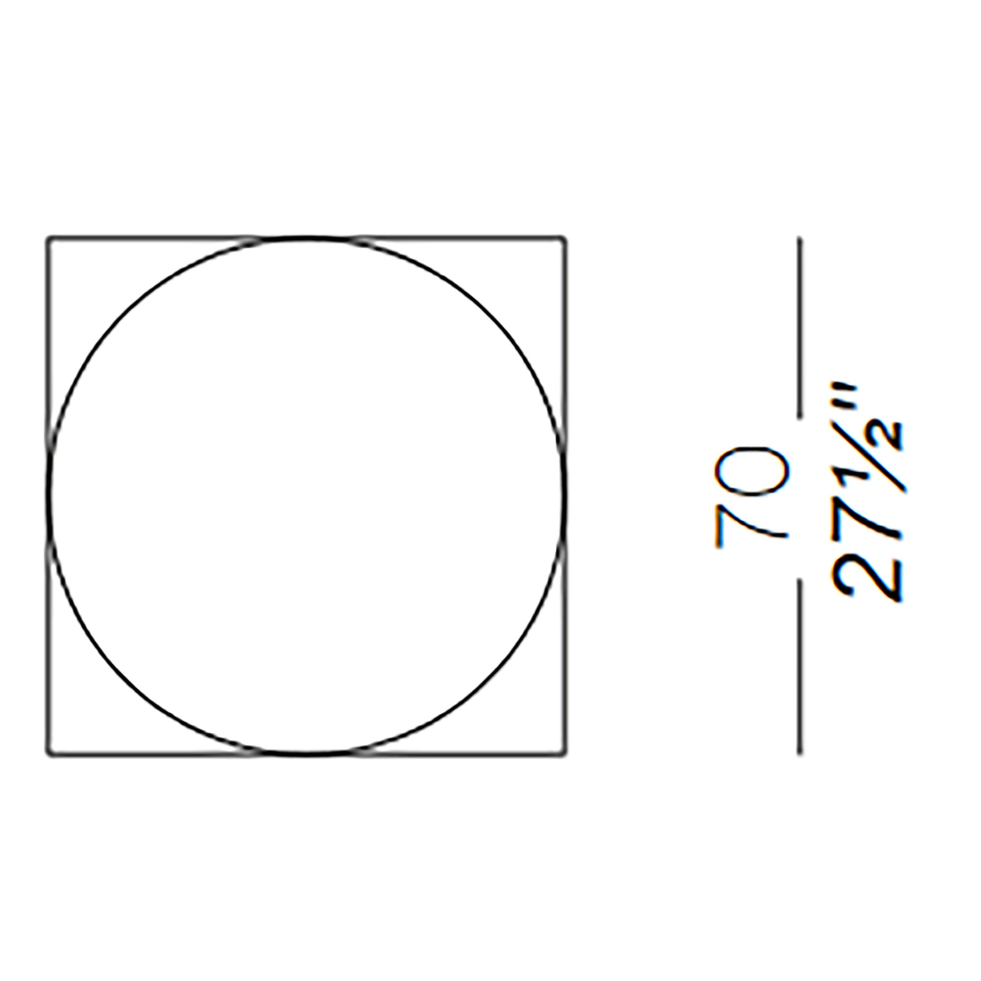 Brio P82 Table Top 70x70cm