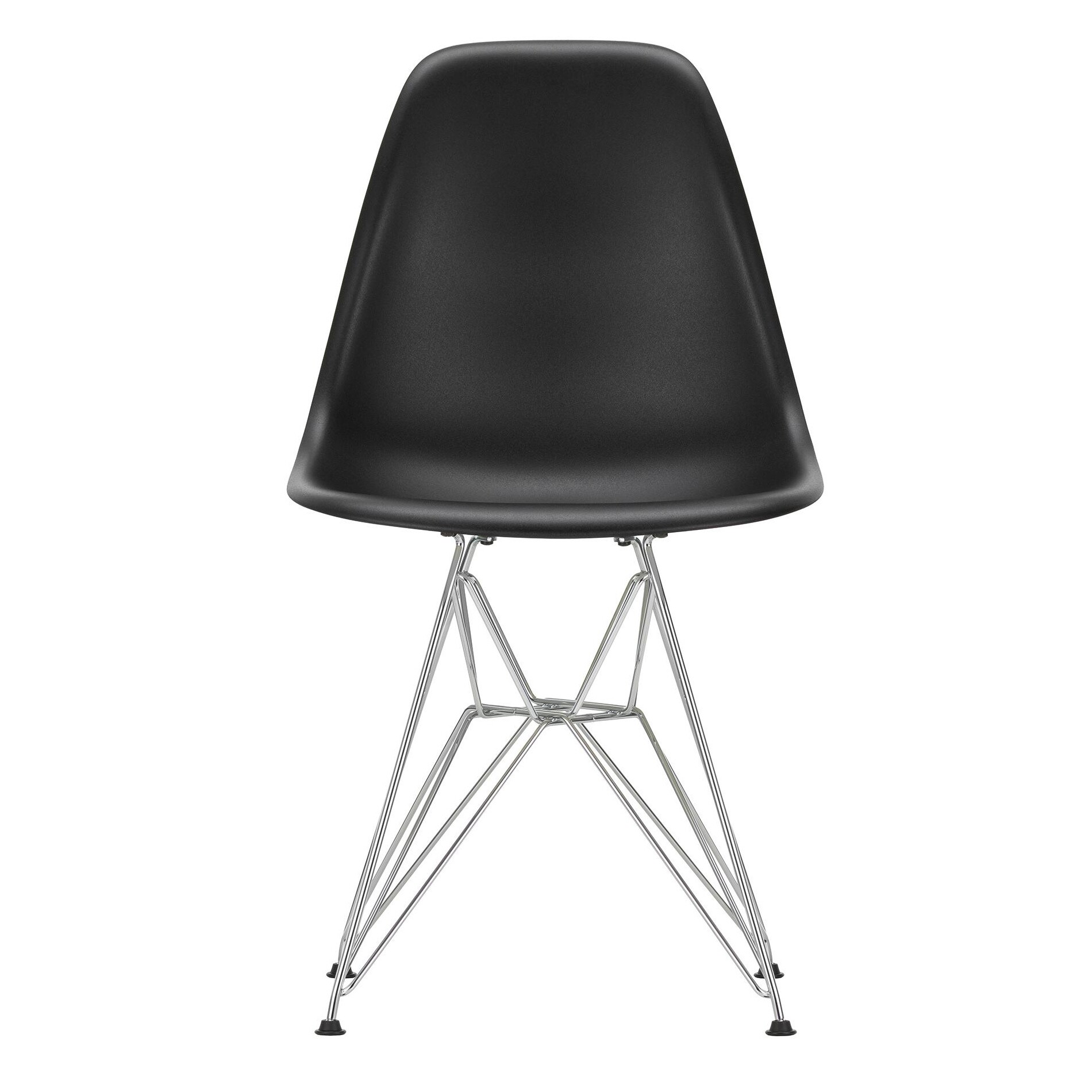 Eames Plastic Side Chair DSR RE Chromed Base