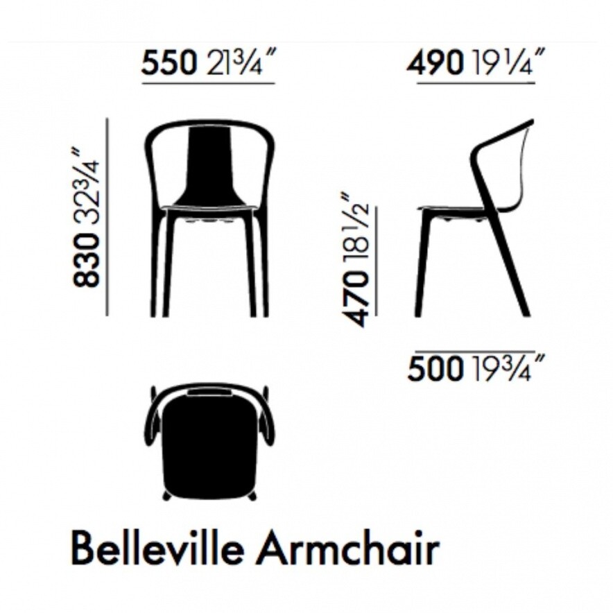 Belleville Armchair Wood