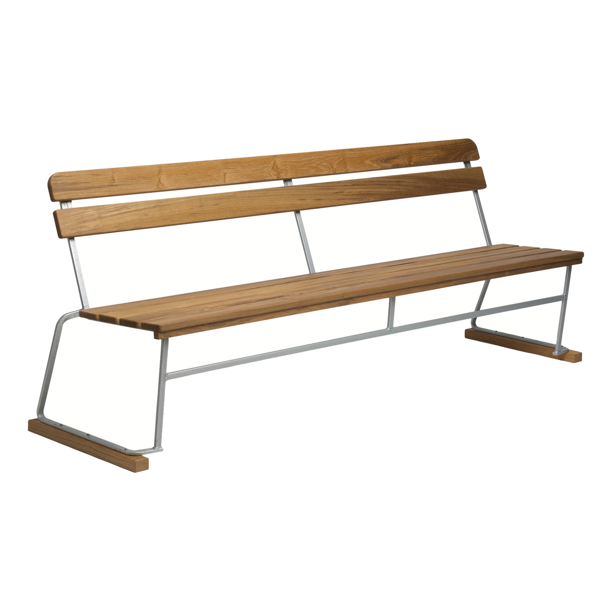 5 Garden Bench 204x77cm Teak