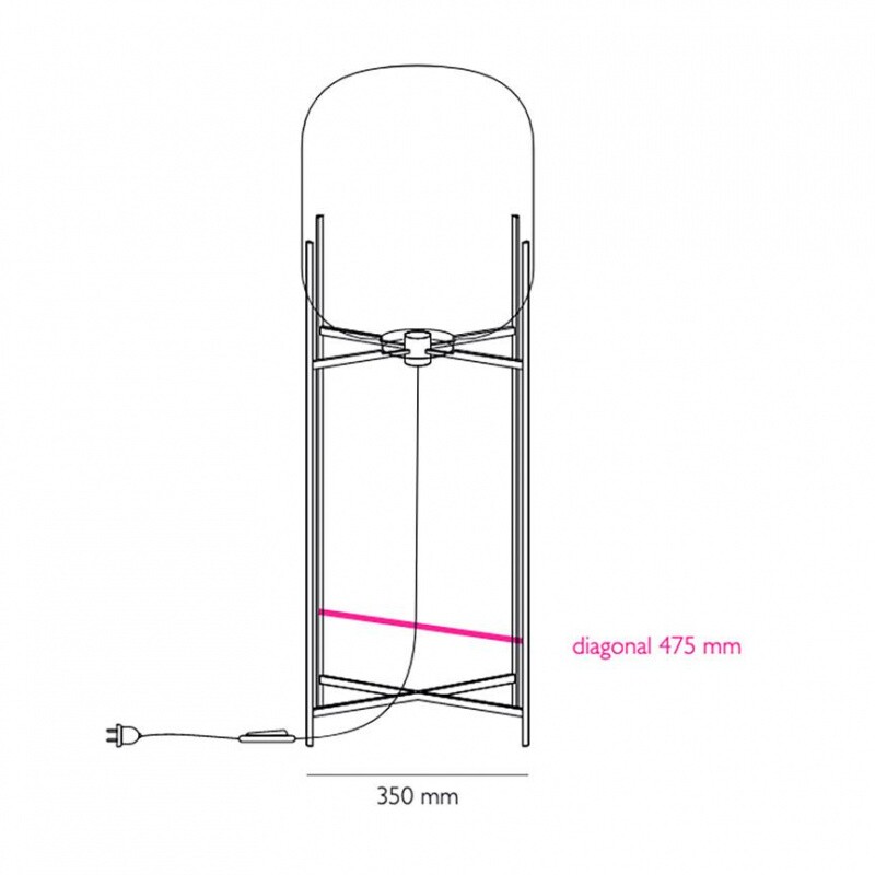 Oda Big Floor Lamp Frame Black
