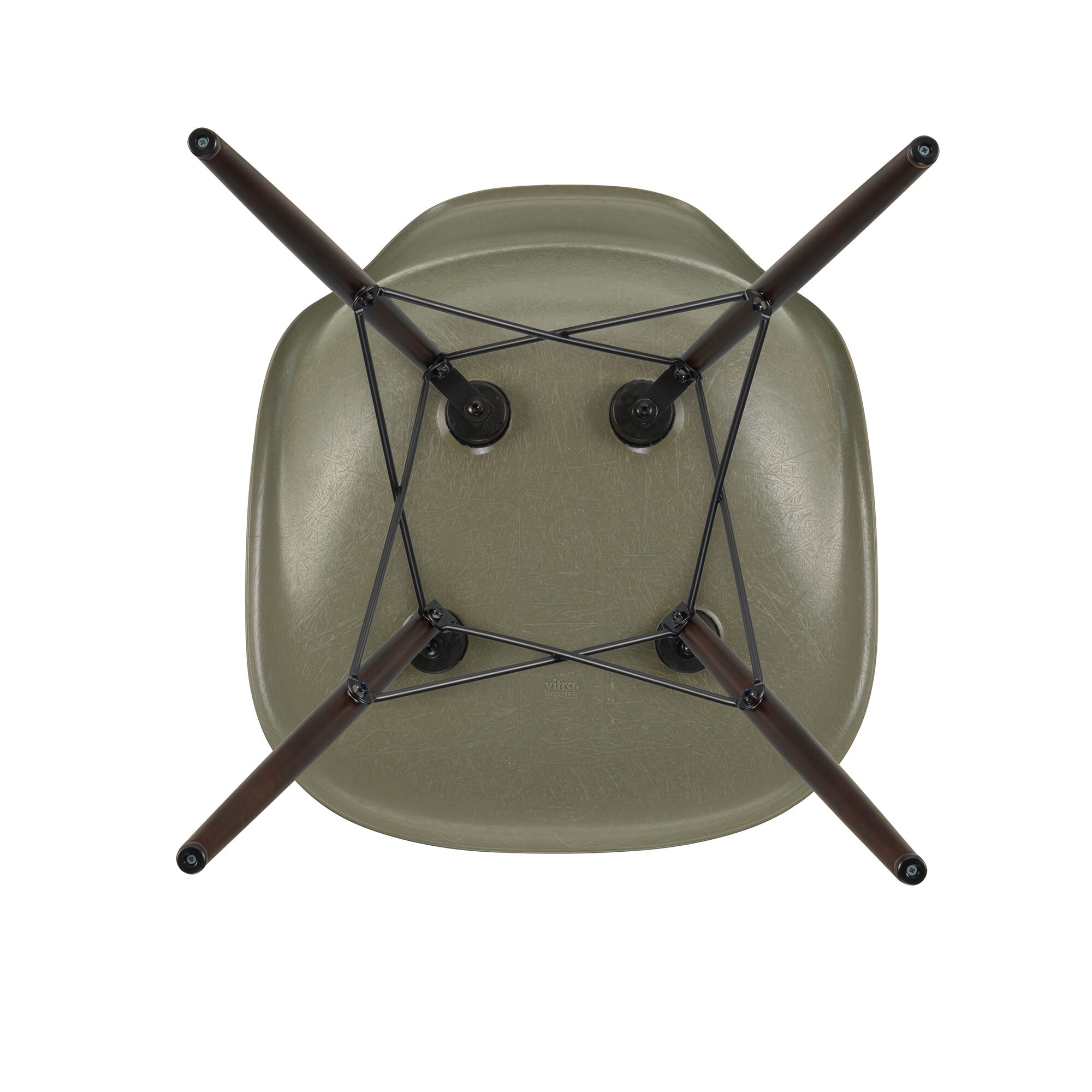 Eames Fiberglass Side Chair DSW Dark Maple