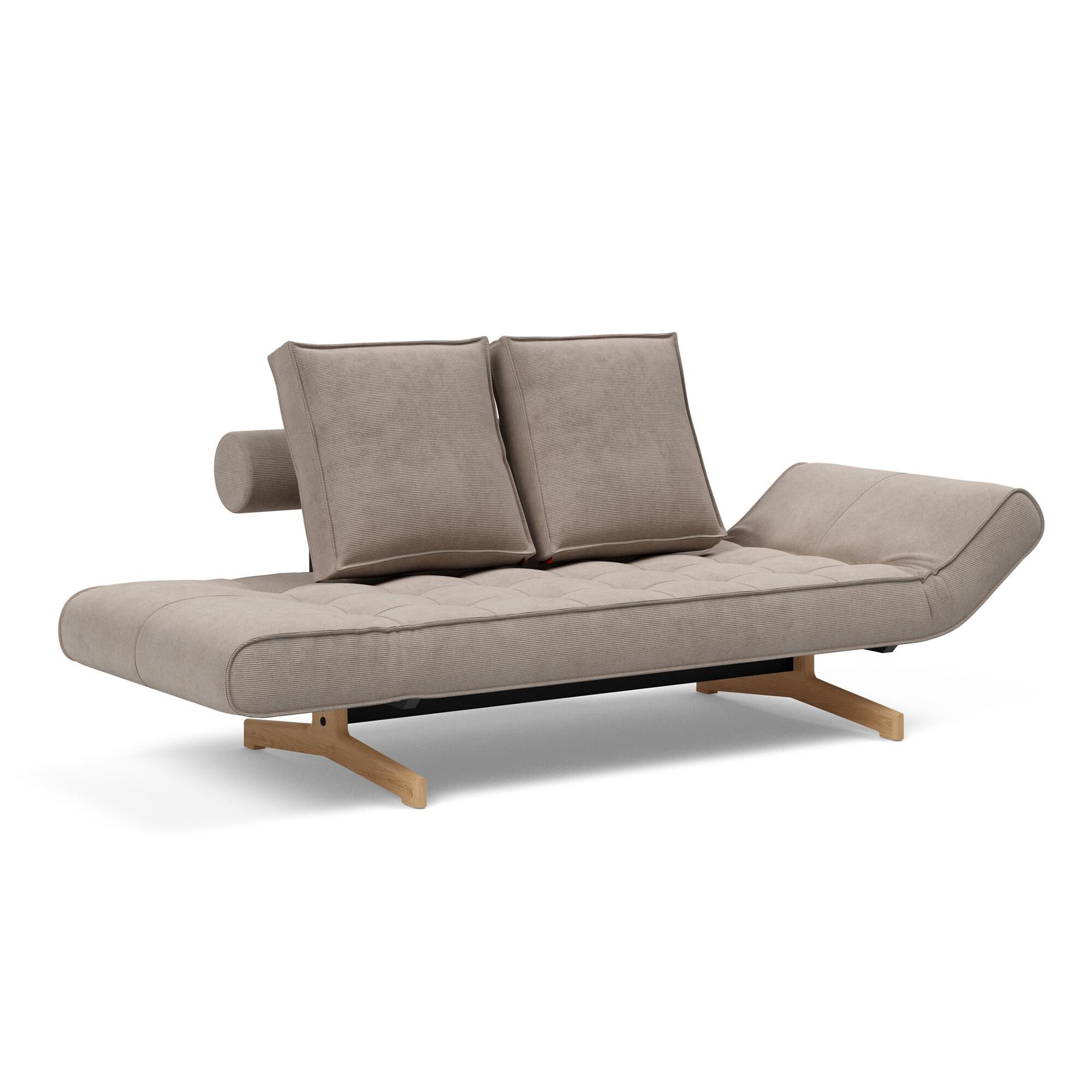 Ghia Wood Sofa Bed Corduroy 210x93cm