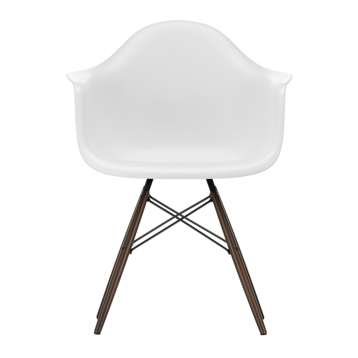 Eames Plastic Armchair DAW RE Dark Maple Base