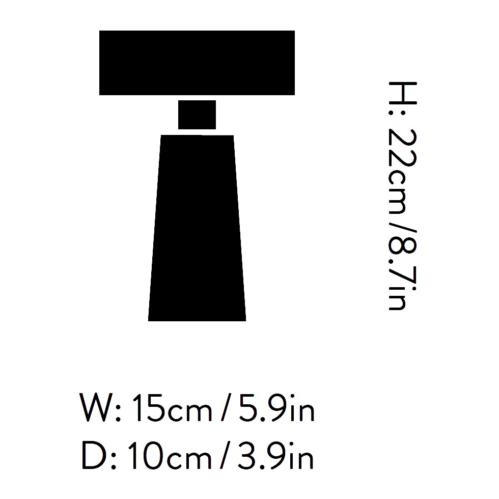 Caret MF1 LED Table Lamp with Battery
