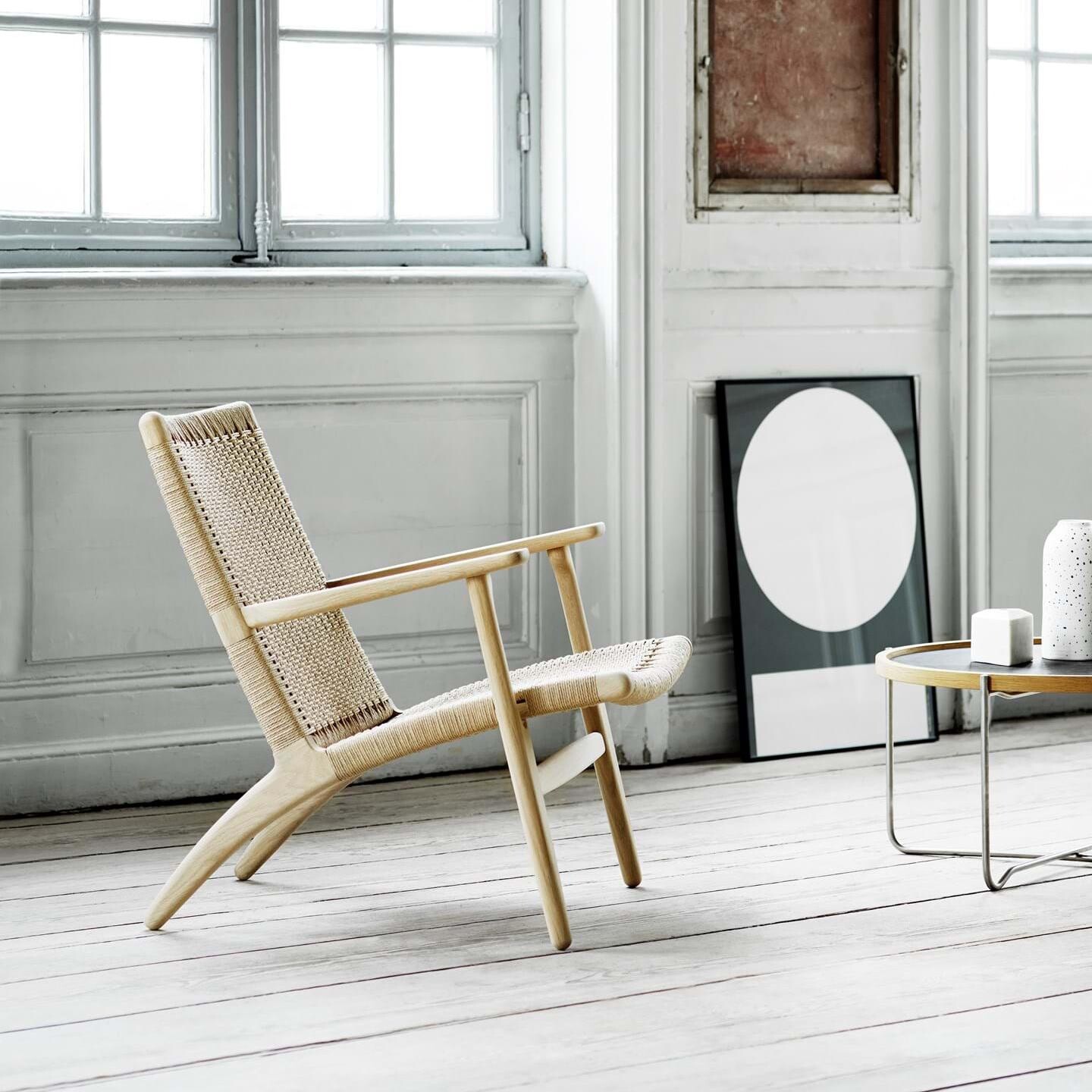 CH25 Easy Chair Frame Oak