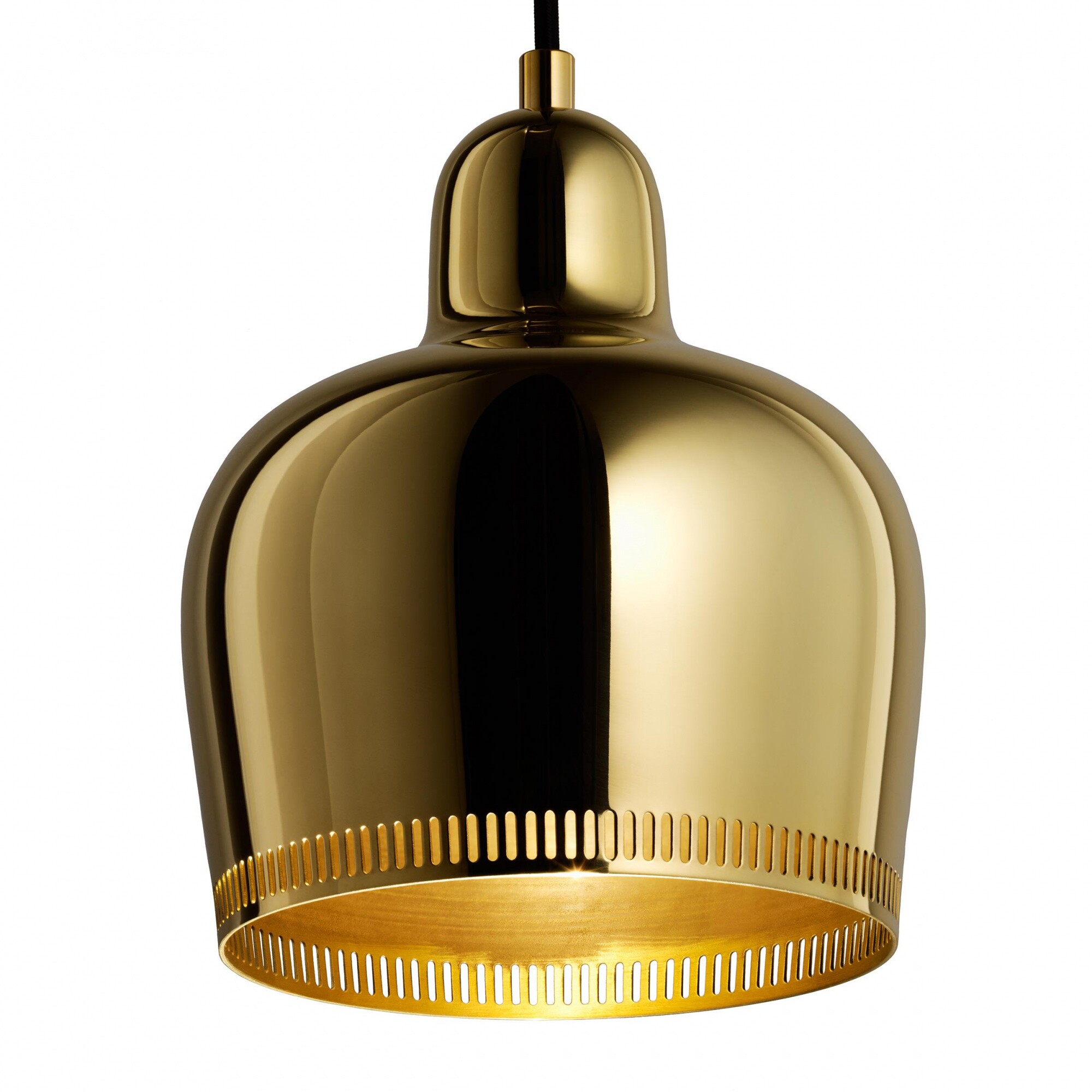 A330S Golden Bell Suspension Lamp Brass