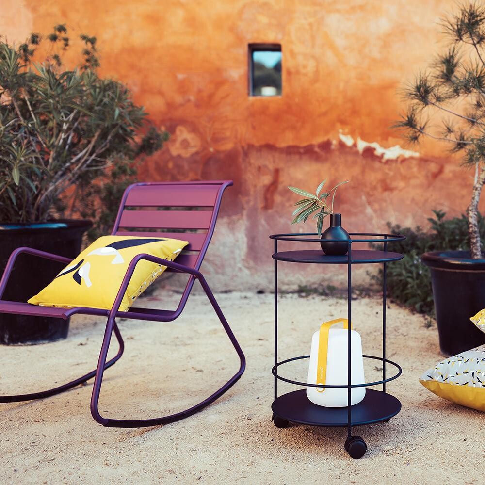 Guinguette Garden Side Table On Wheels