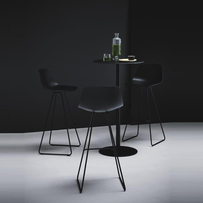 Miunn Bar Stool Skid Frame Black H75