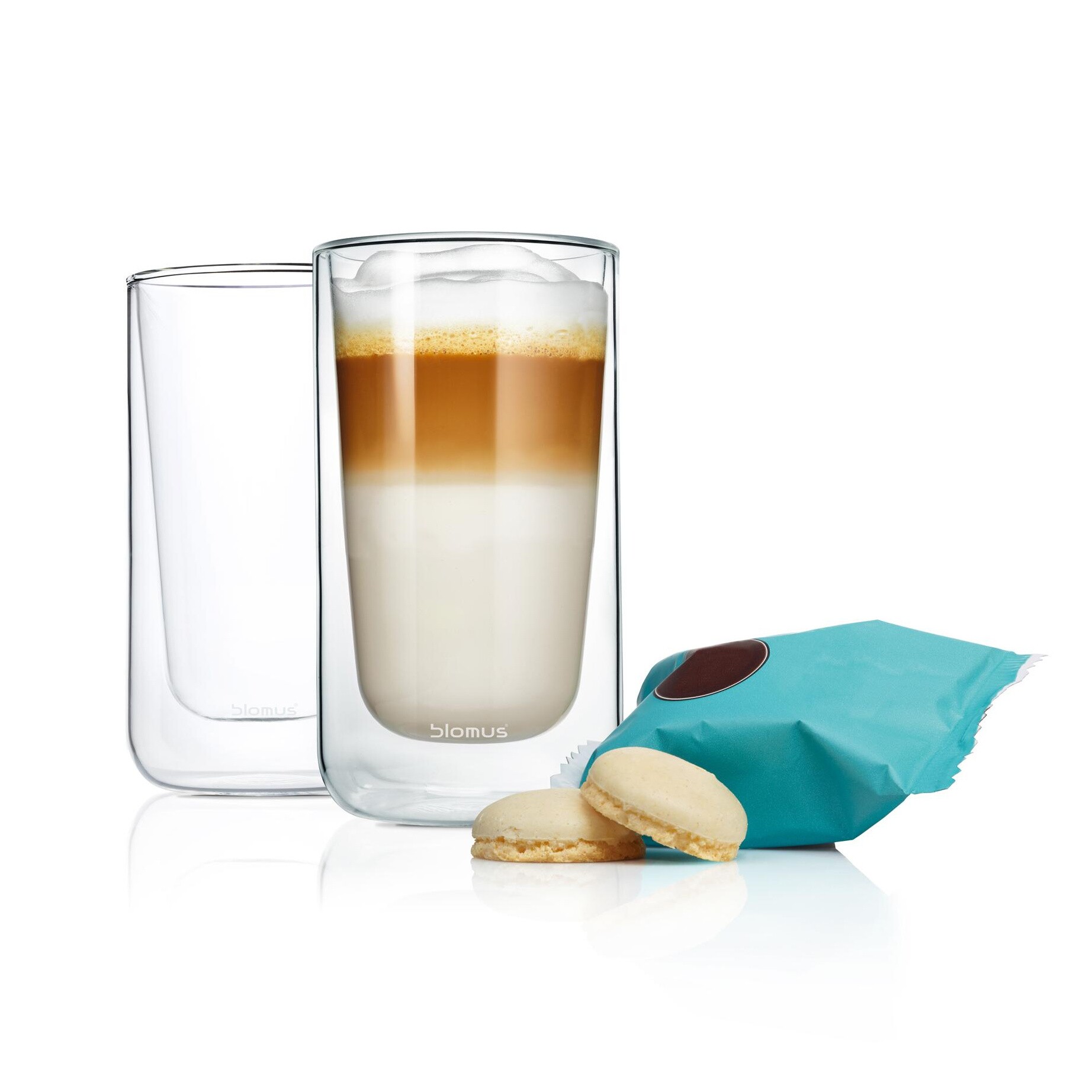 Nero Insulated Latte Macchiato Glass Set of 2