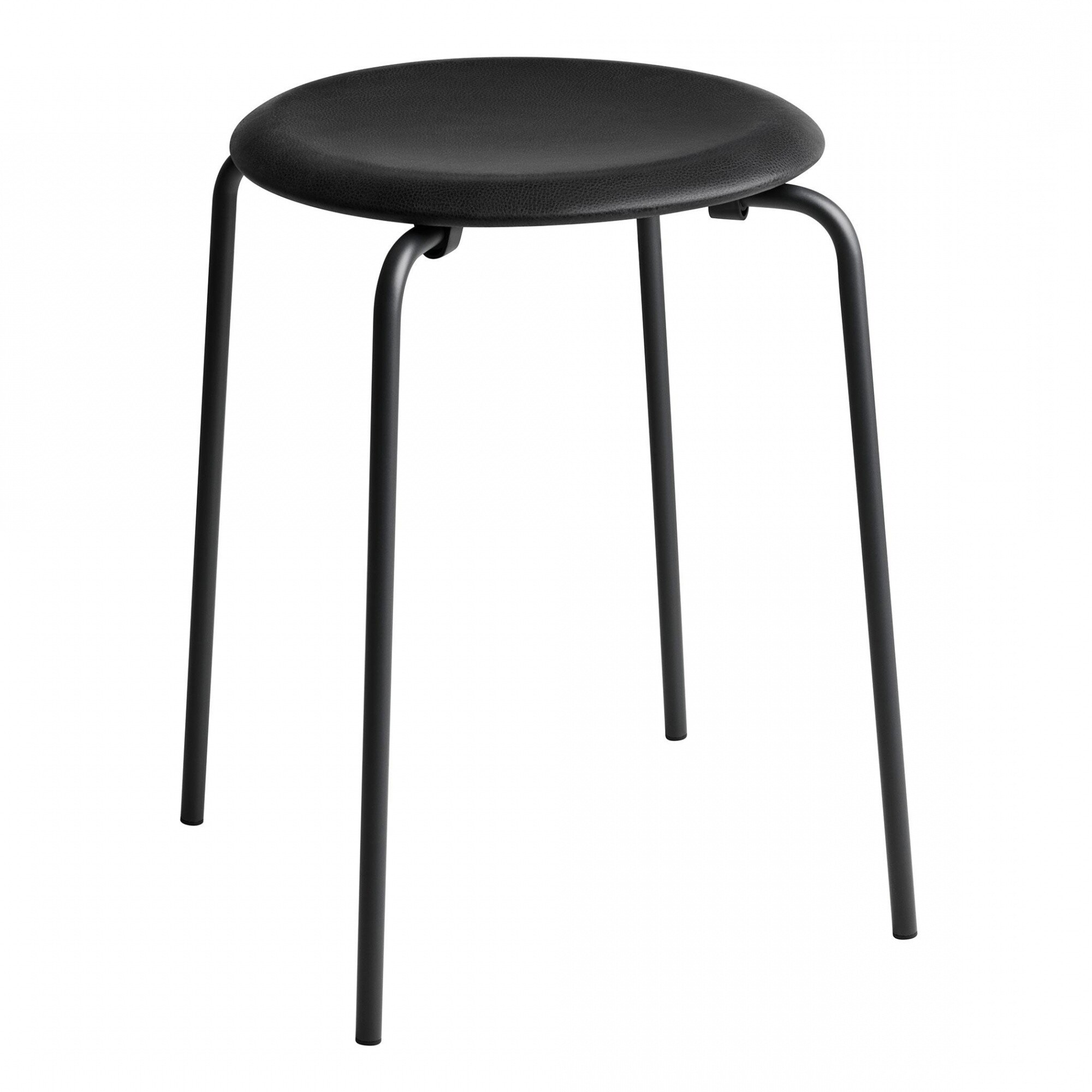 DOT™ Stool Leather Black Base