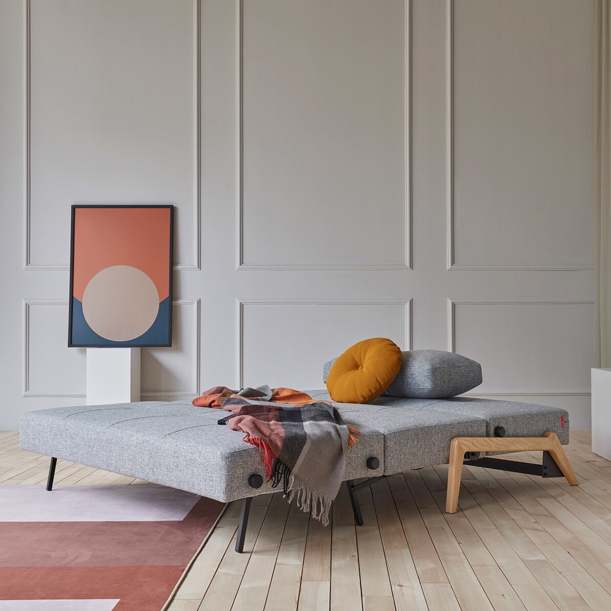 Cubed 160 Sofa Bed Oak 168x98cm