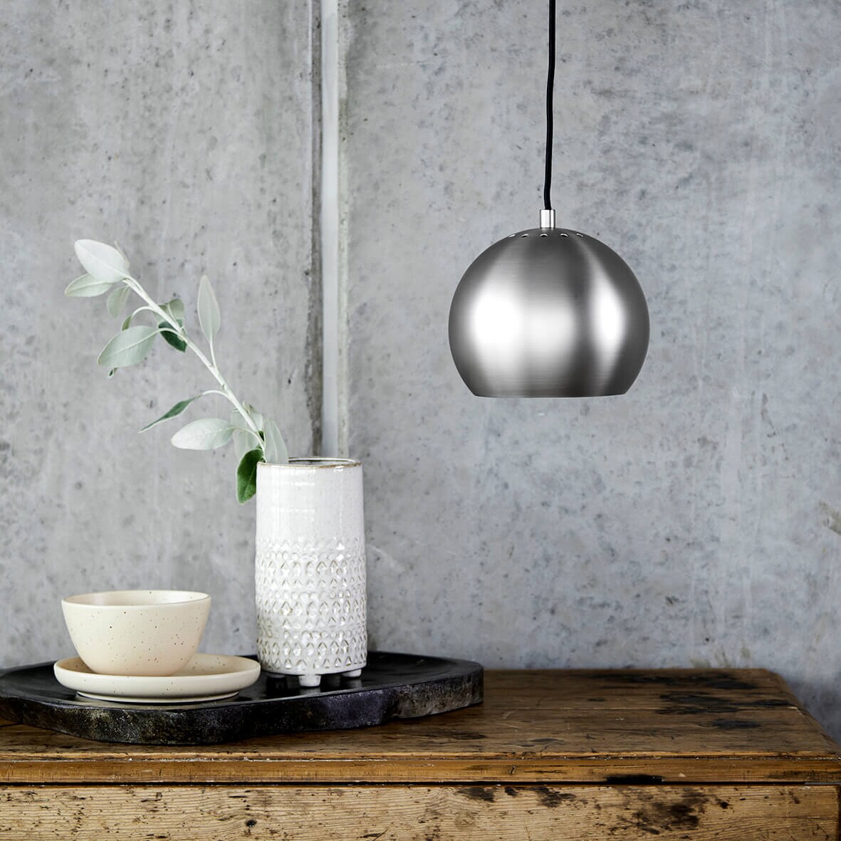 Ball Suspension Lamp Ø18cm Metallic