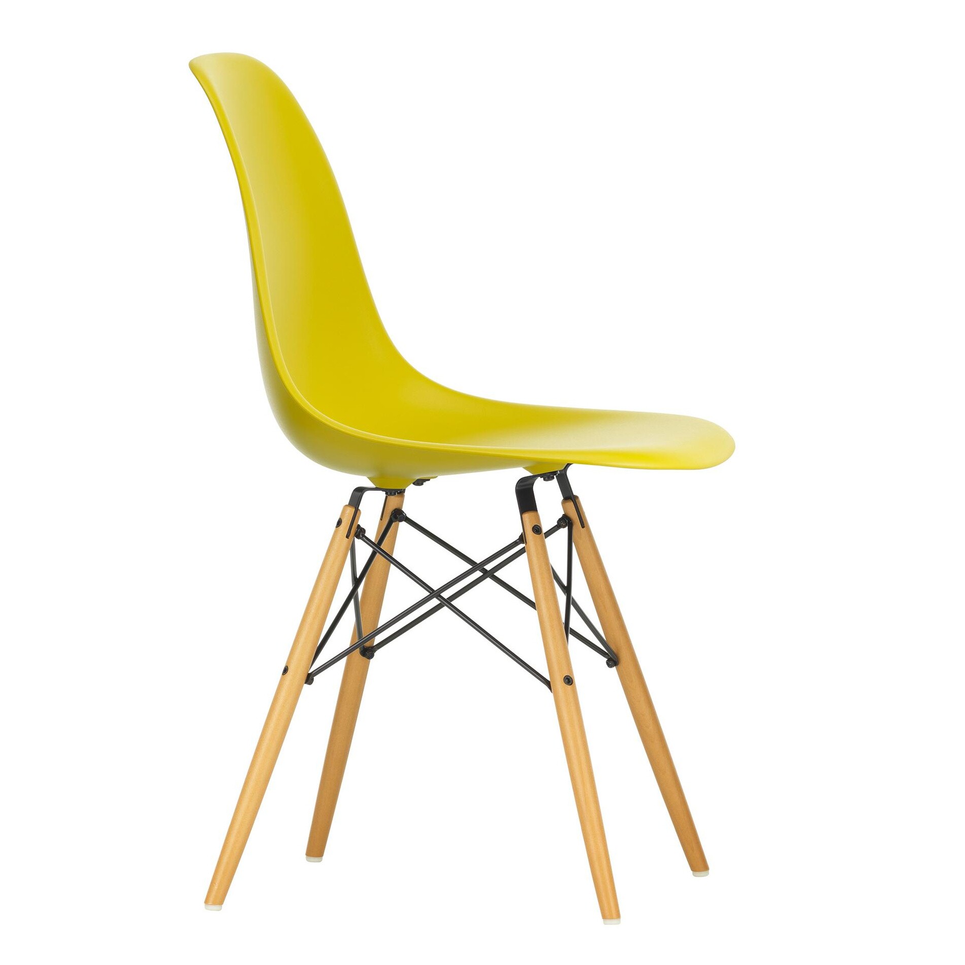 Eames Plastic Side Chair DSW RE Golden Maple