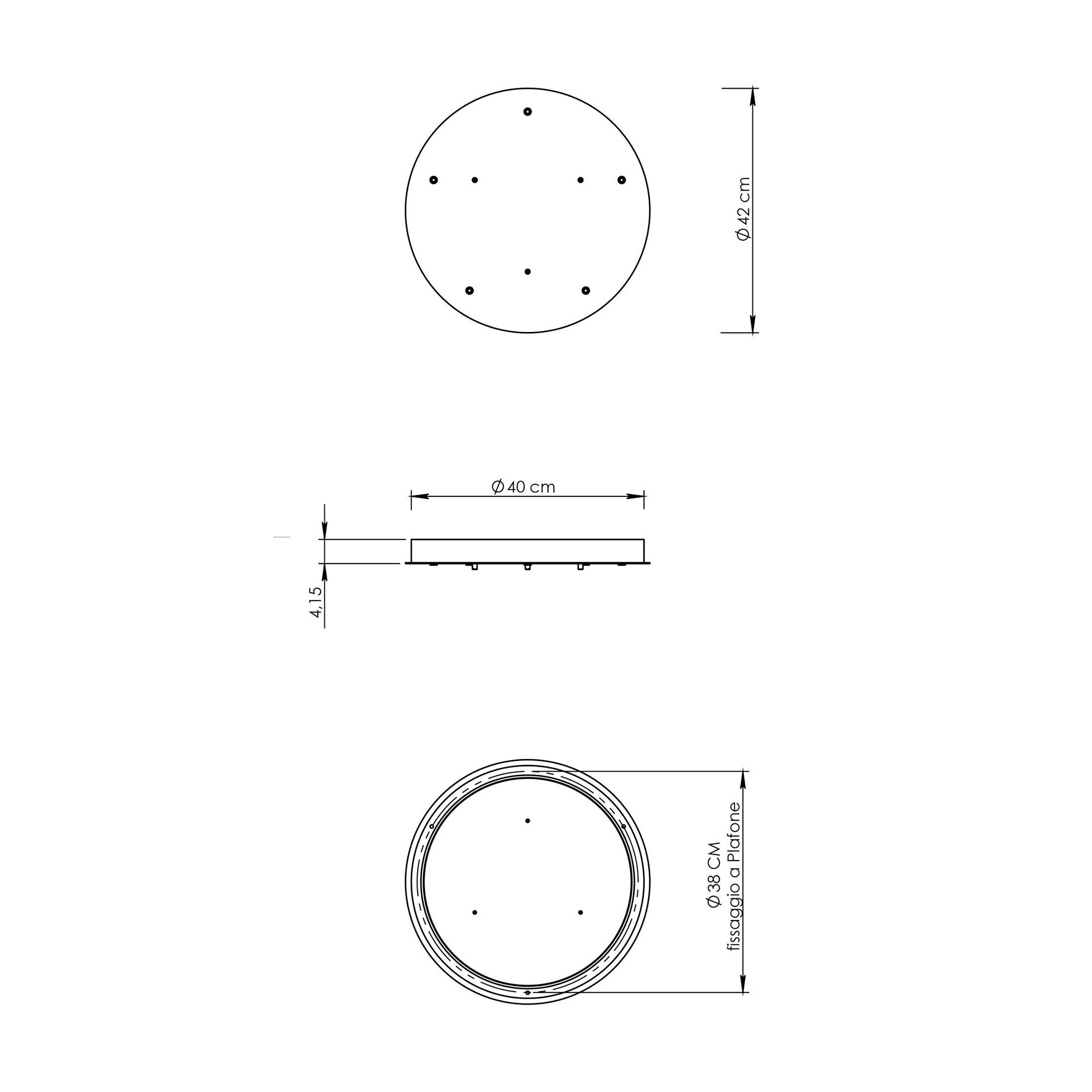 Ciulifruli Suspension for 5 Lamps