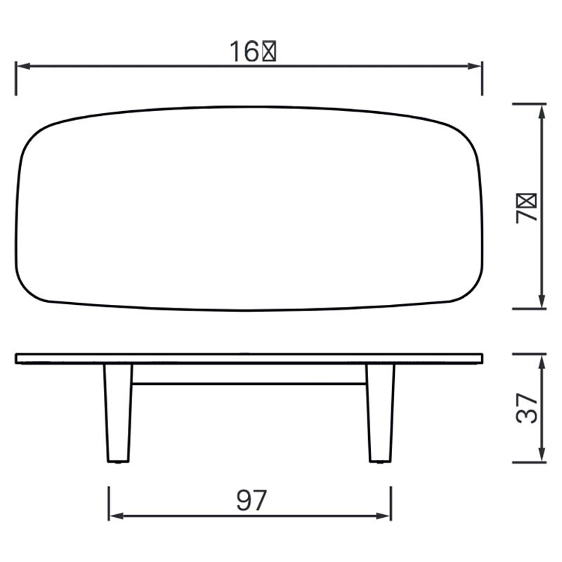 Matéria Coffee Table 160x70cm