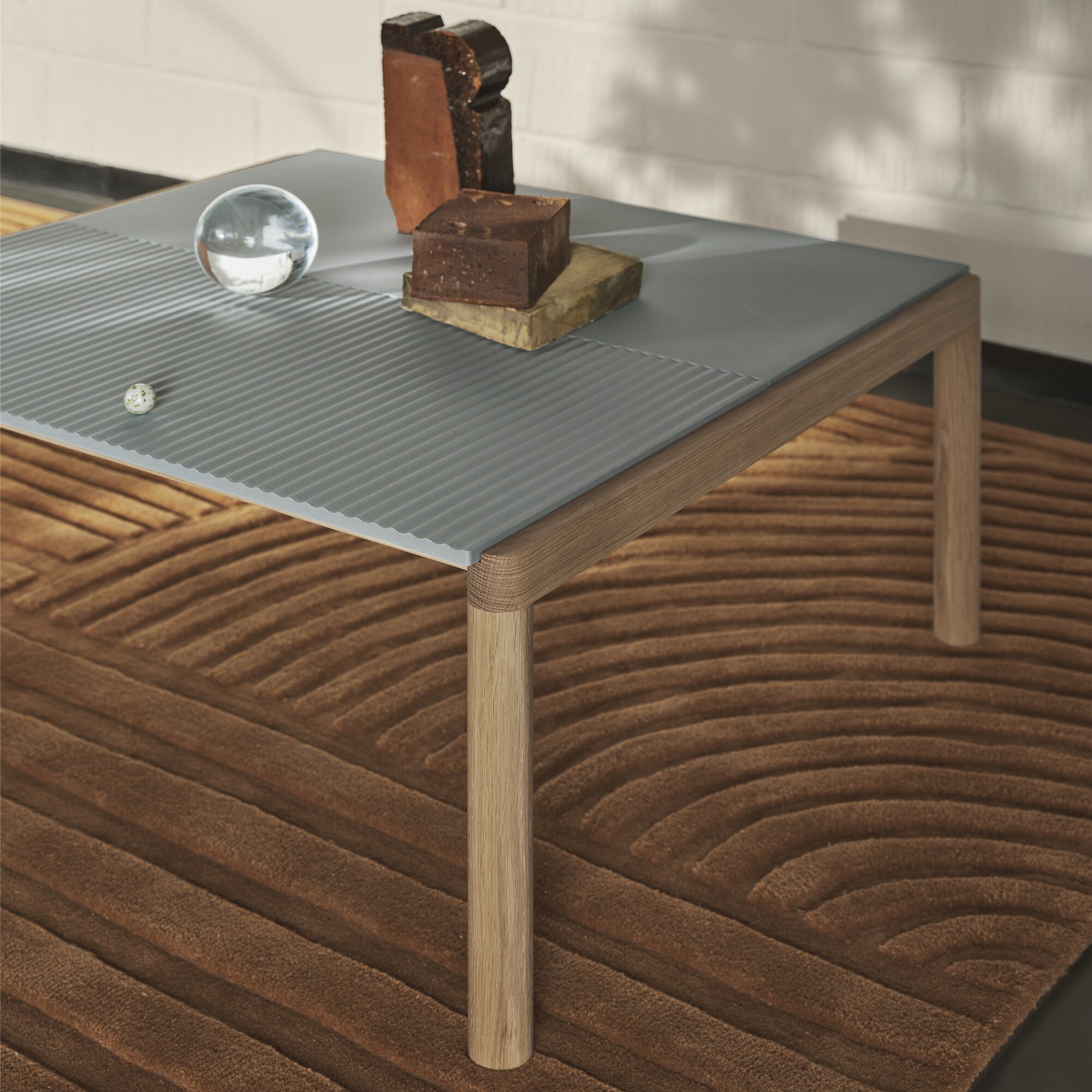 Couple Coffee Table 80x84x40 cm Wavy