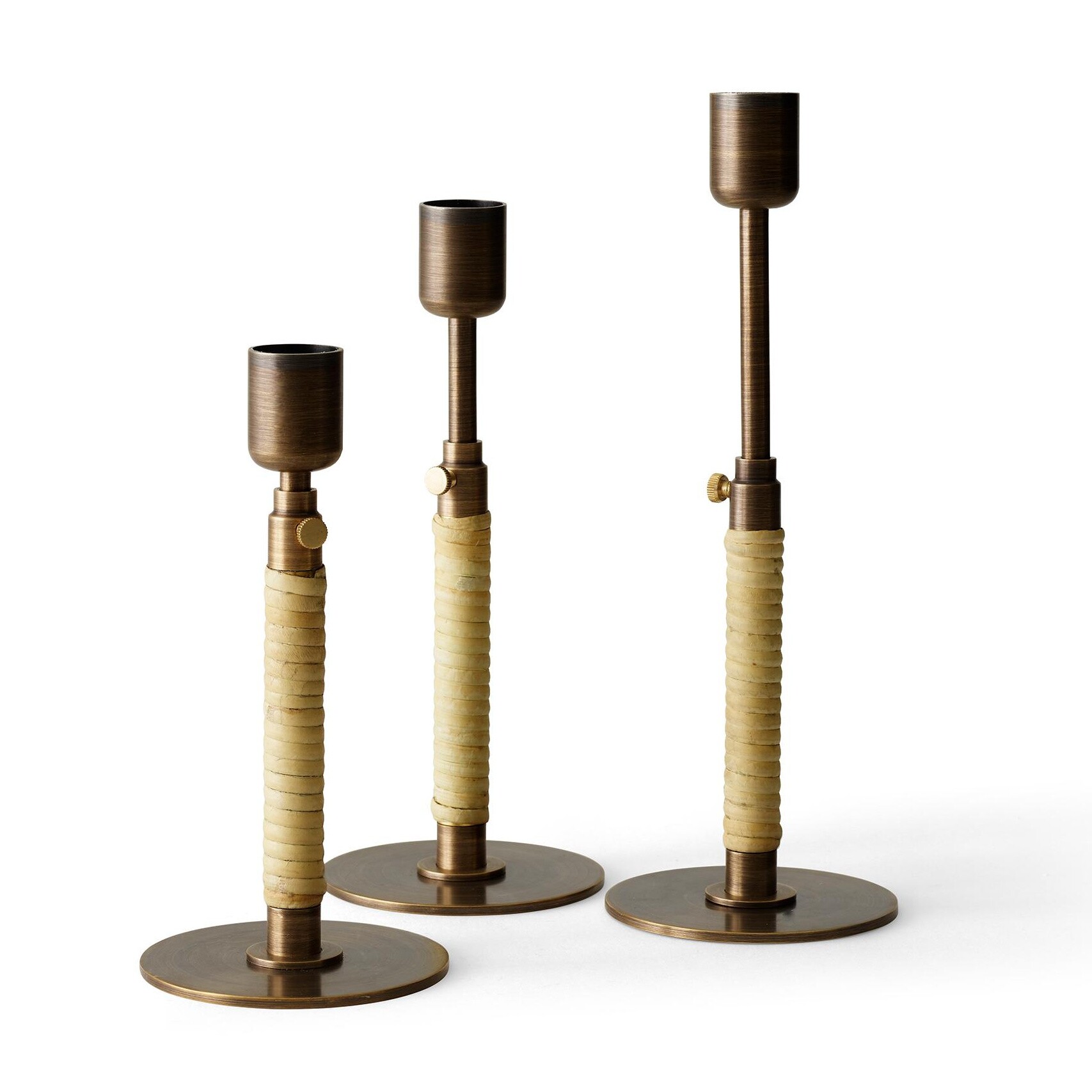 Duca Candle Holder Brass