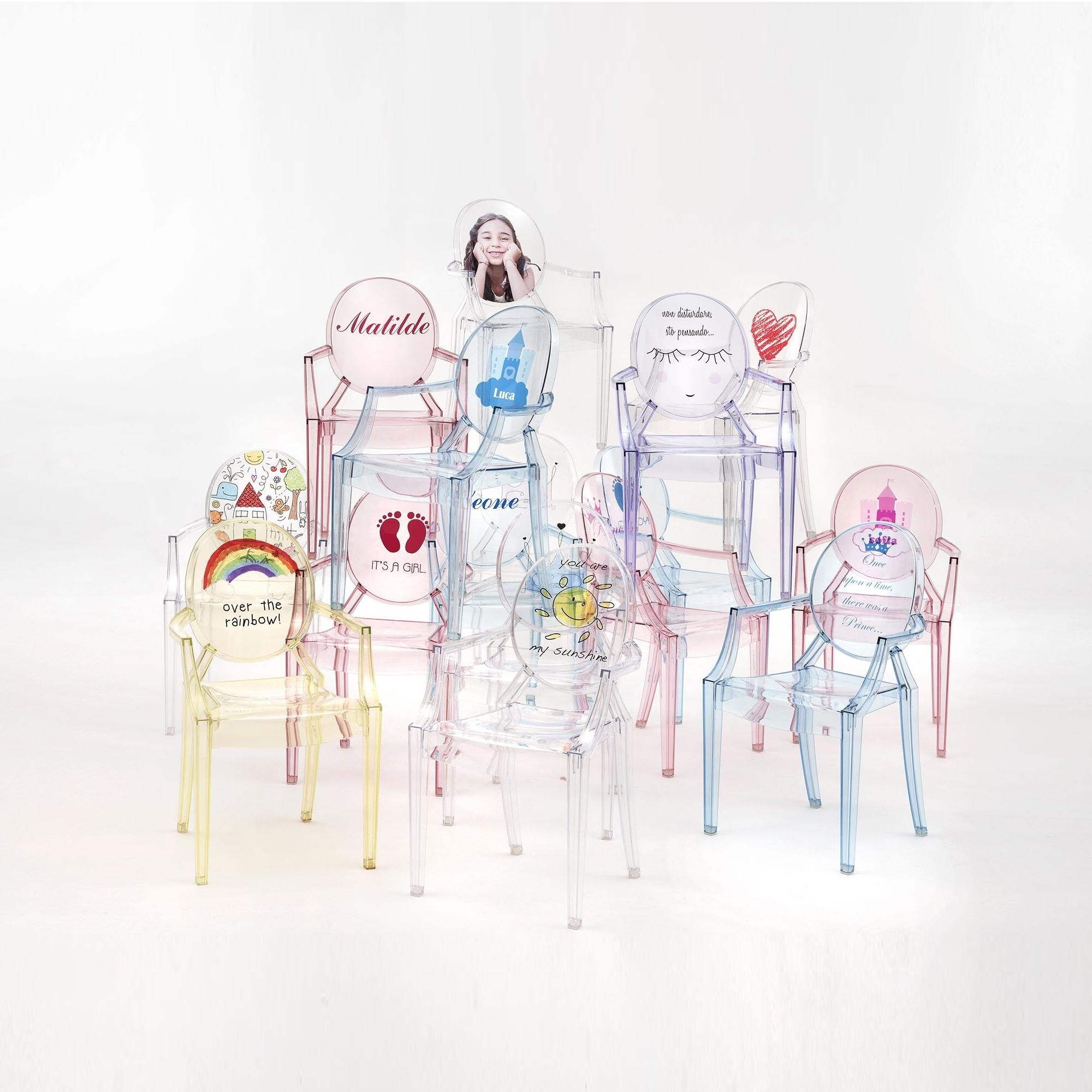 Lou Lou Ghost Children's Chair with Motive