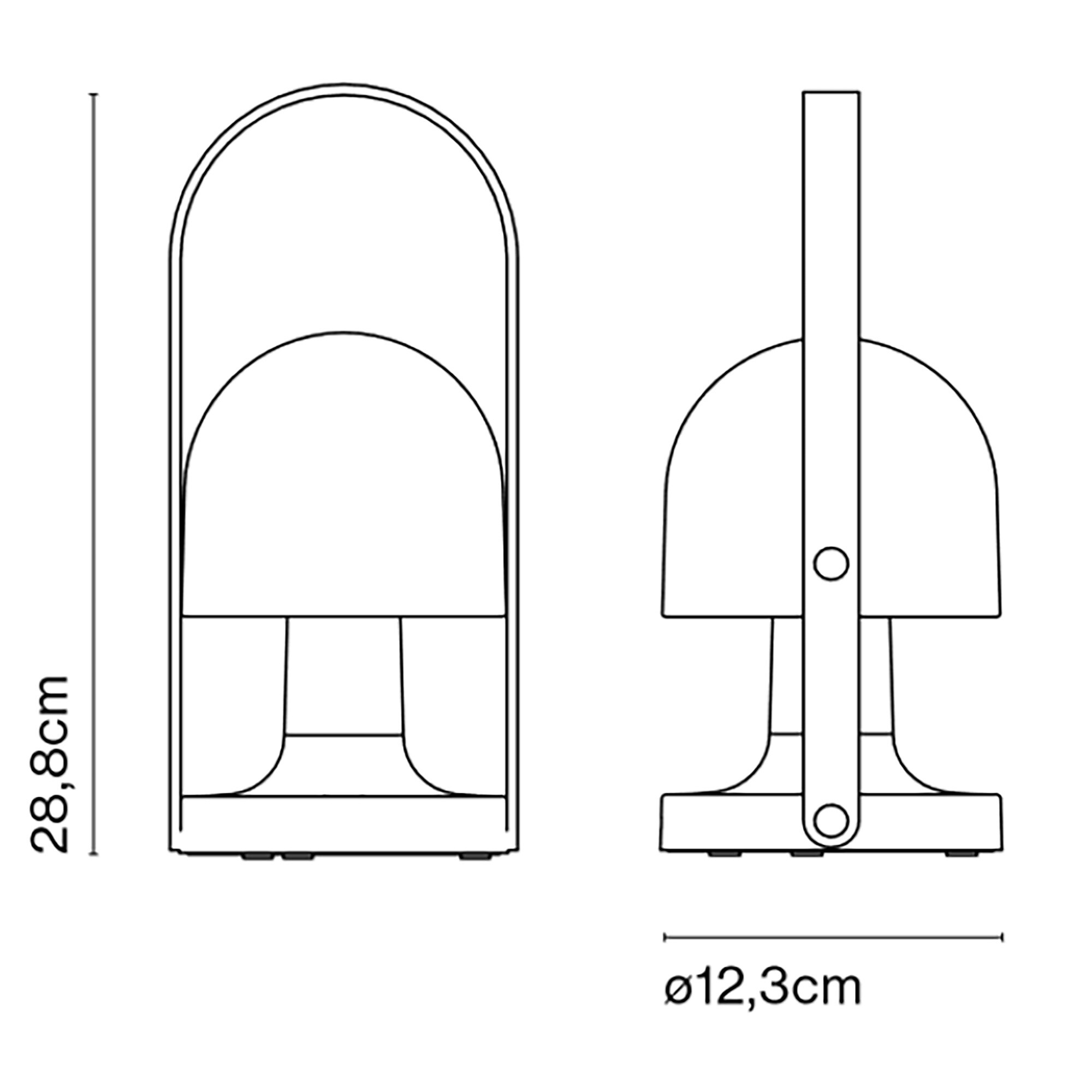 FollowMe LED Outdoor Table Lamp with Battery