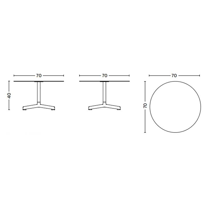 Neu Outdoor Side Table Ø70cm