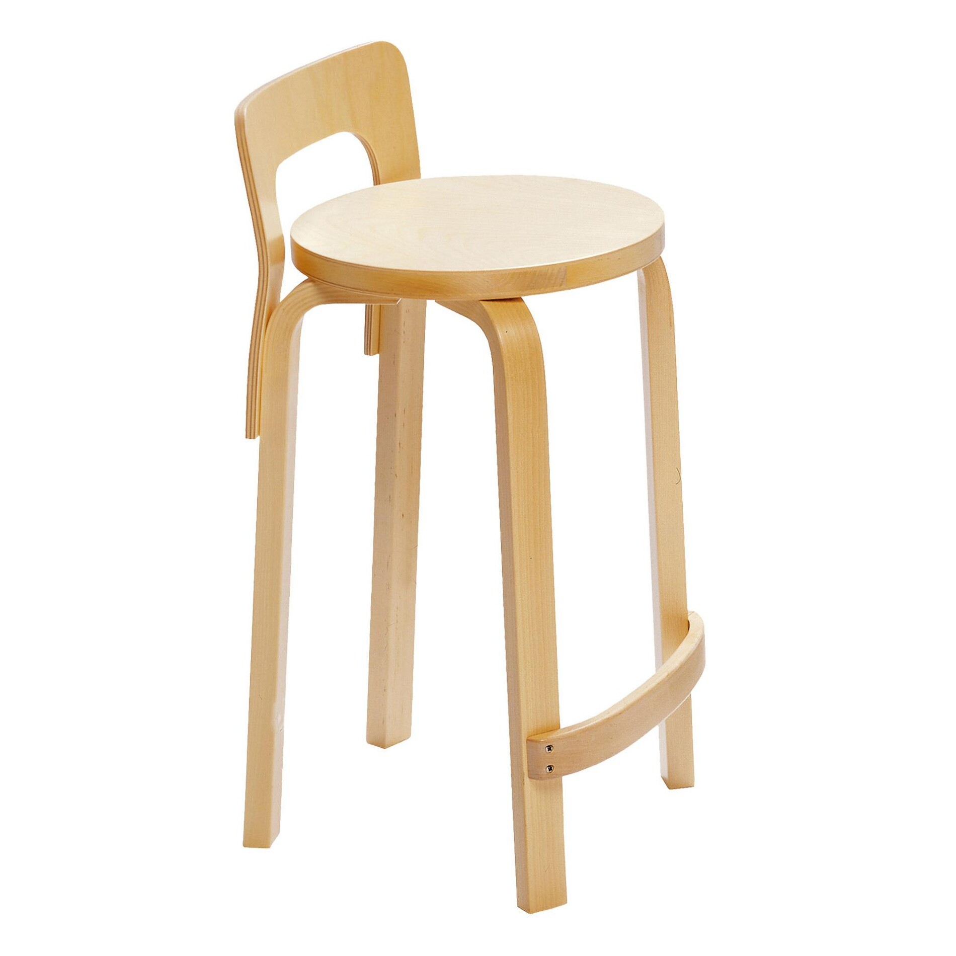 K65 High Chair Clear Lacquered Base