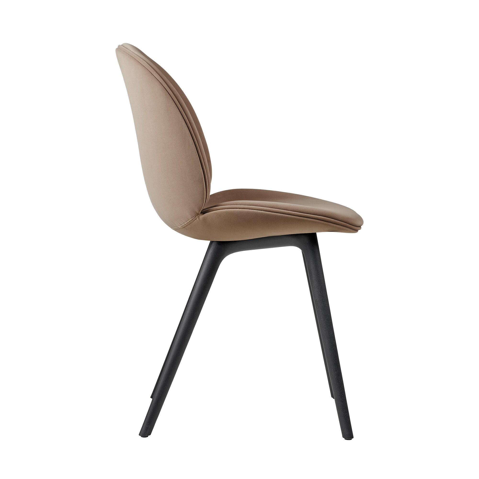 Beetle Dining Chair Full Upholstered Base Plastic